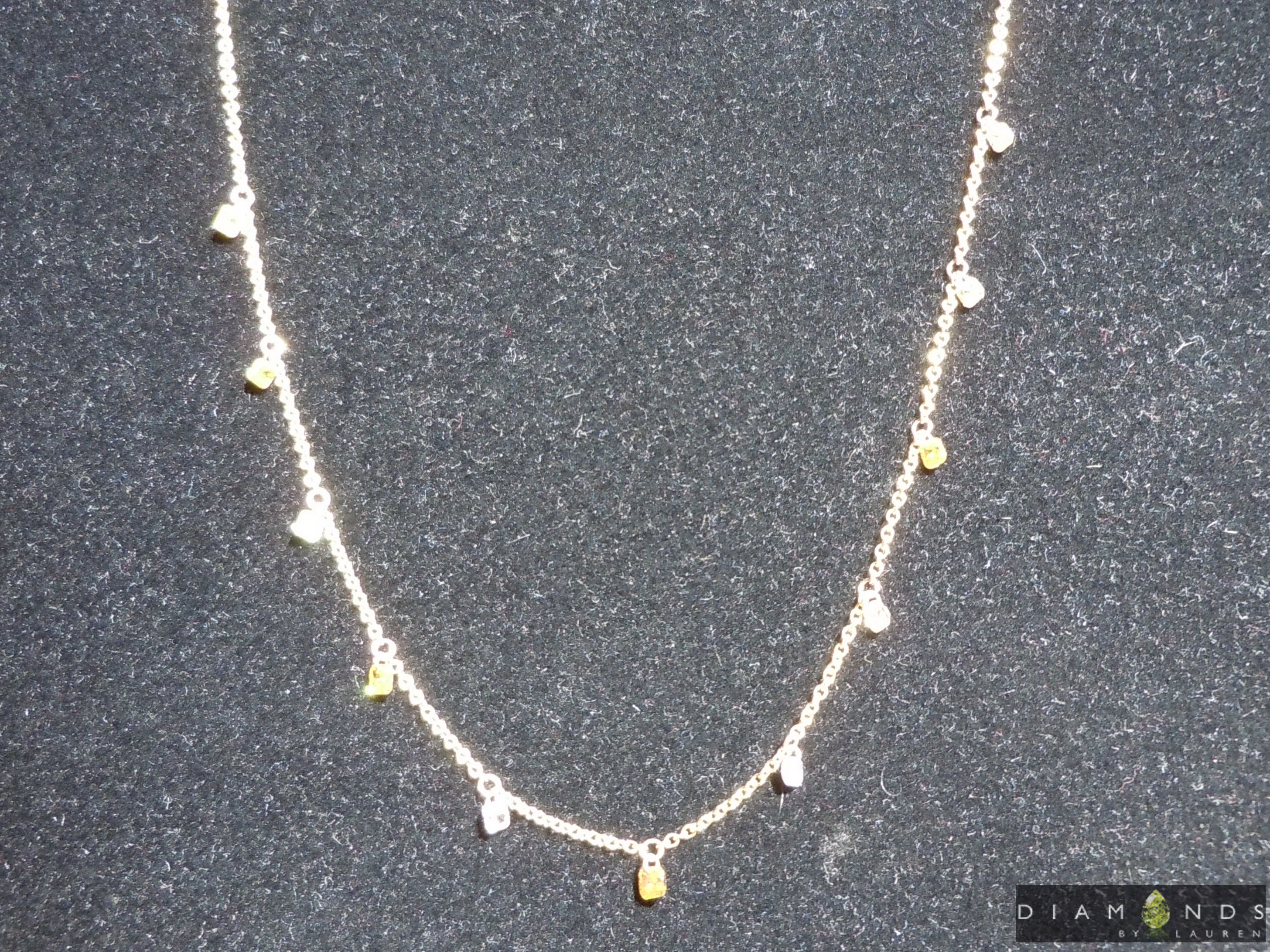 yellow diamond necklace