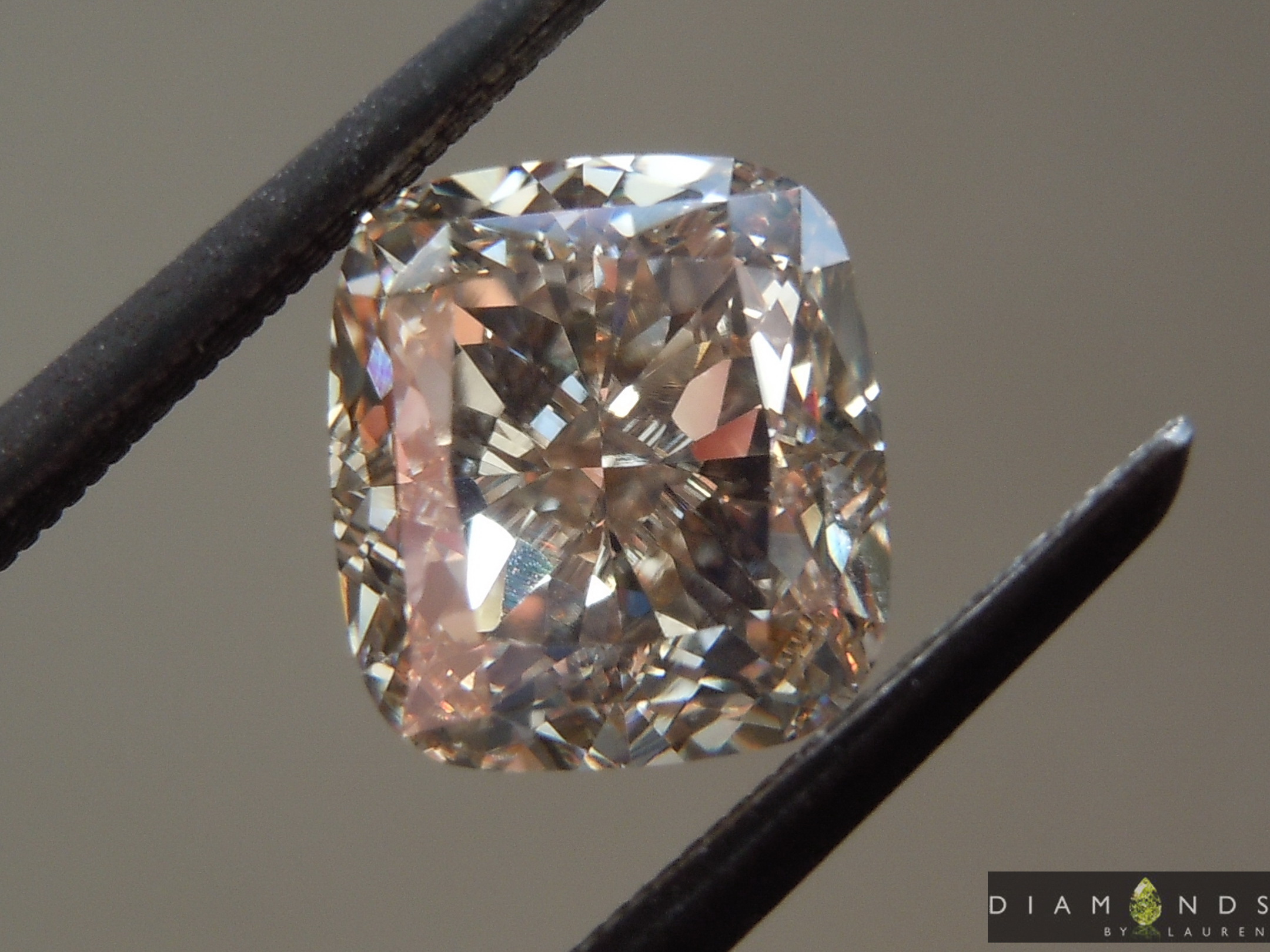 2.50ct Brown Cushion Cut Diamond R10099