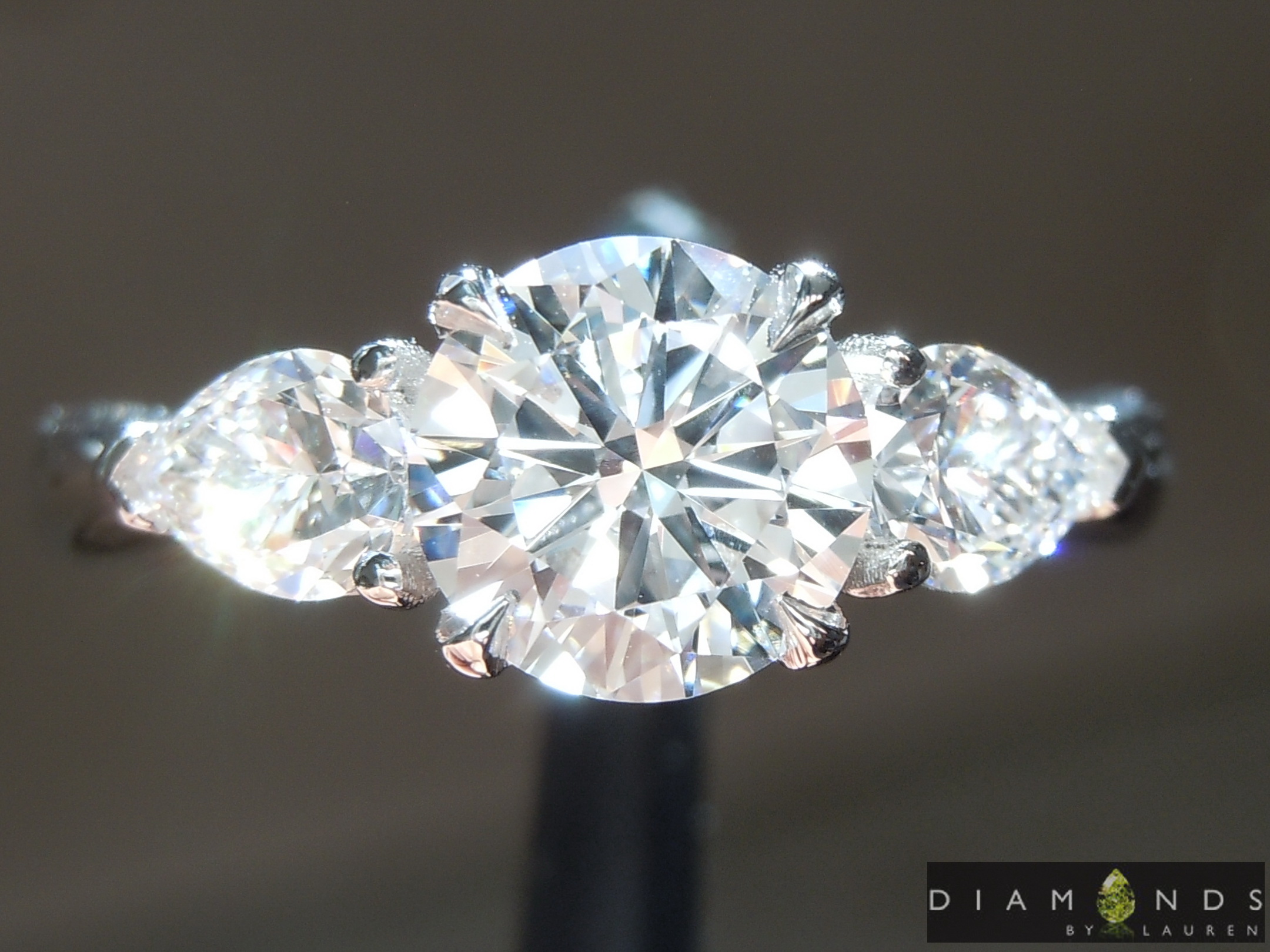 colorless diamond ring