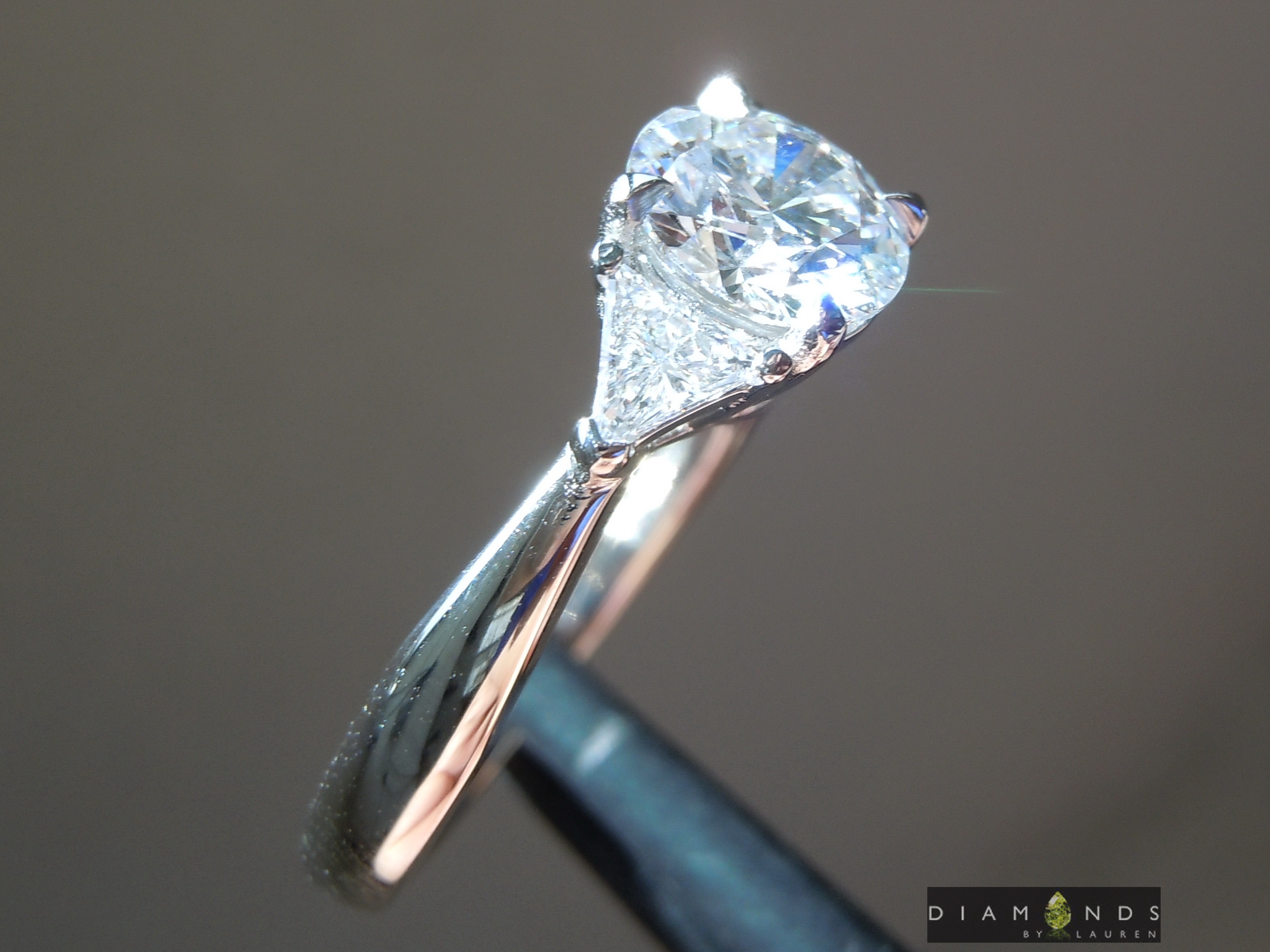 colorless diamond ring