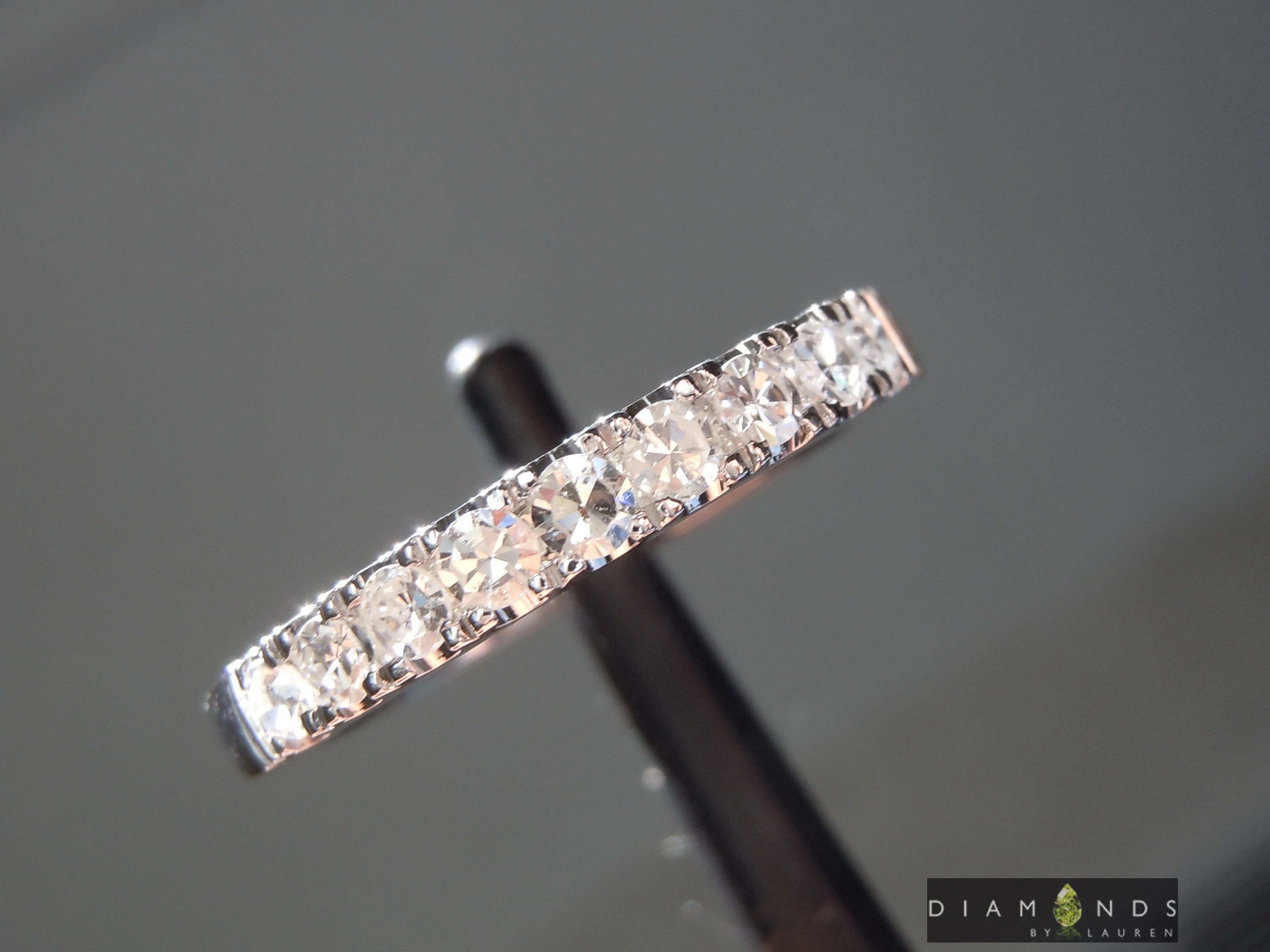 natural colorless diamond ring