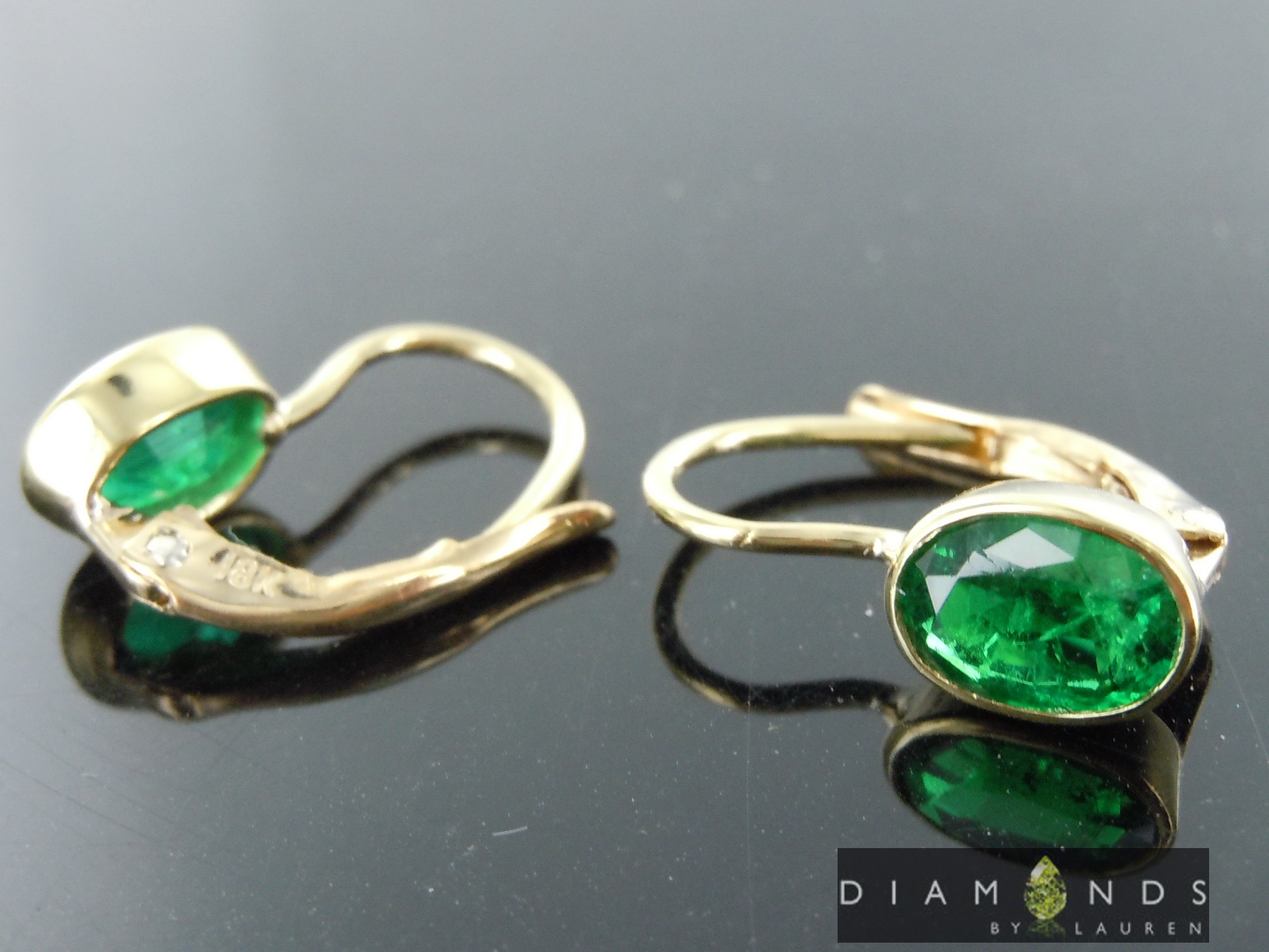 african emerald earrings