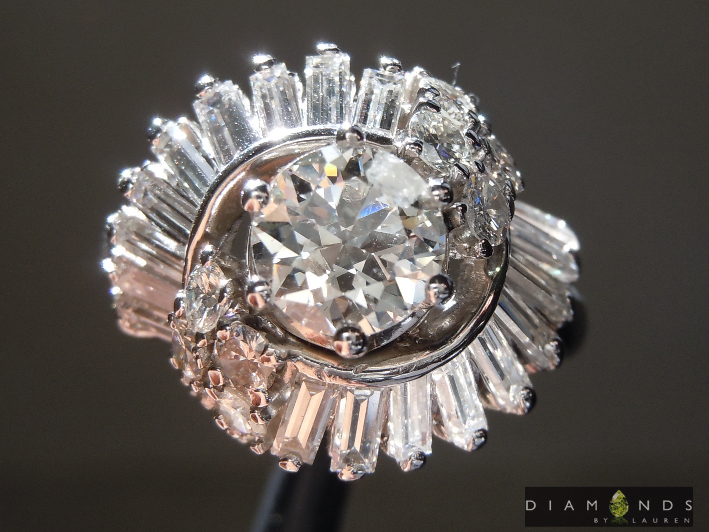 colorless diamond ring