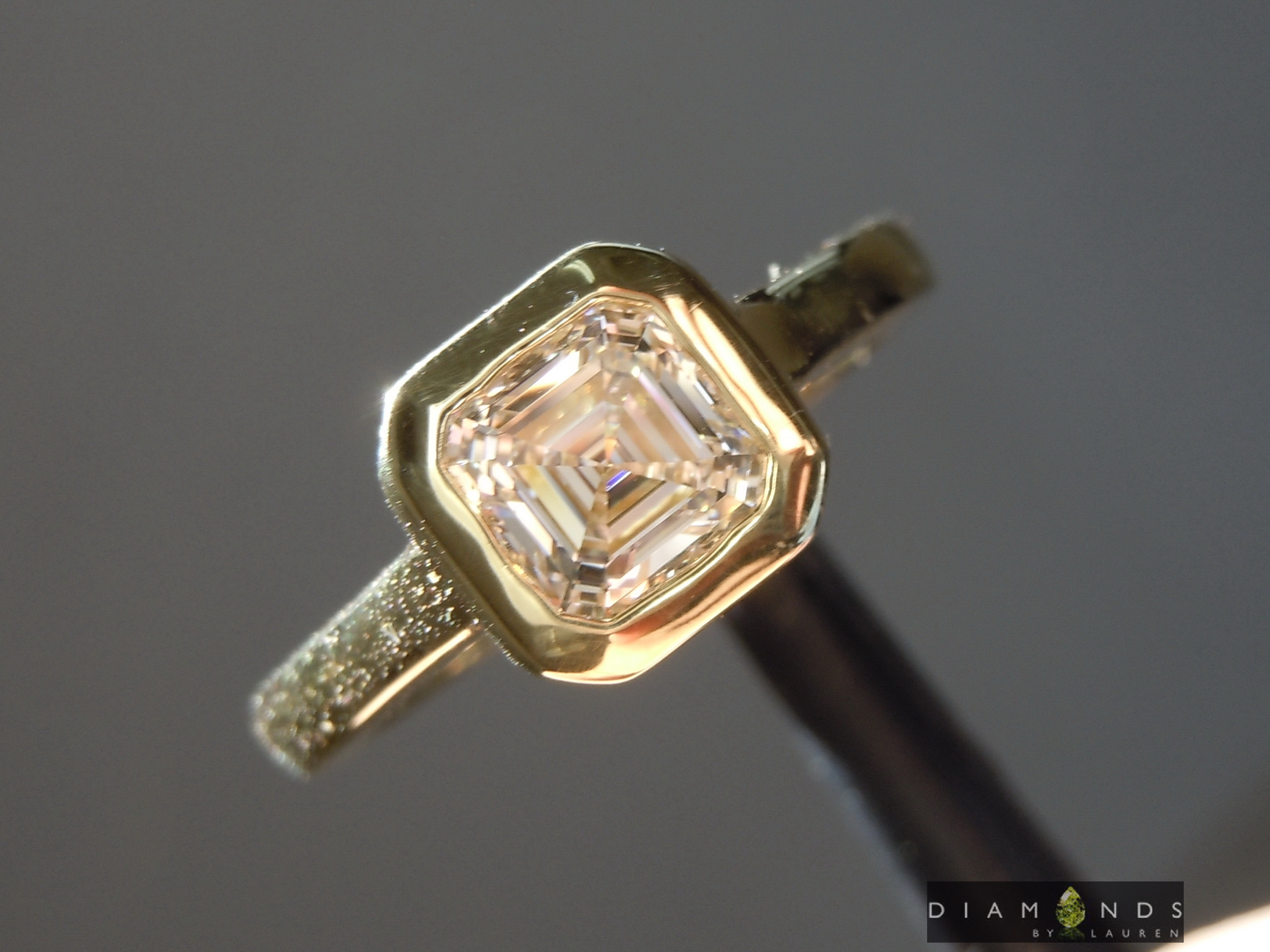 lab diamond ring
