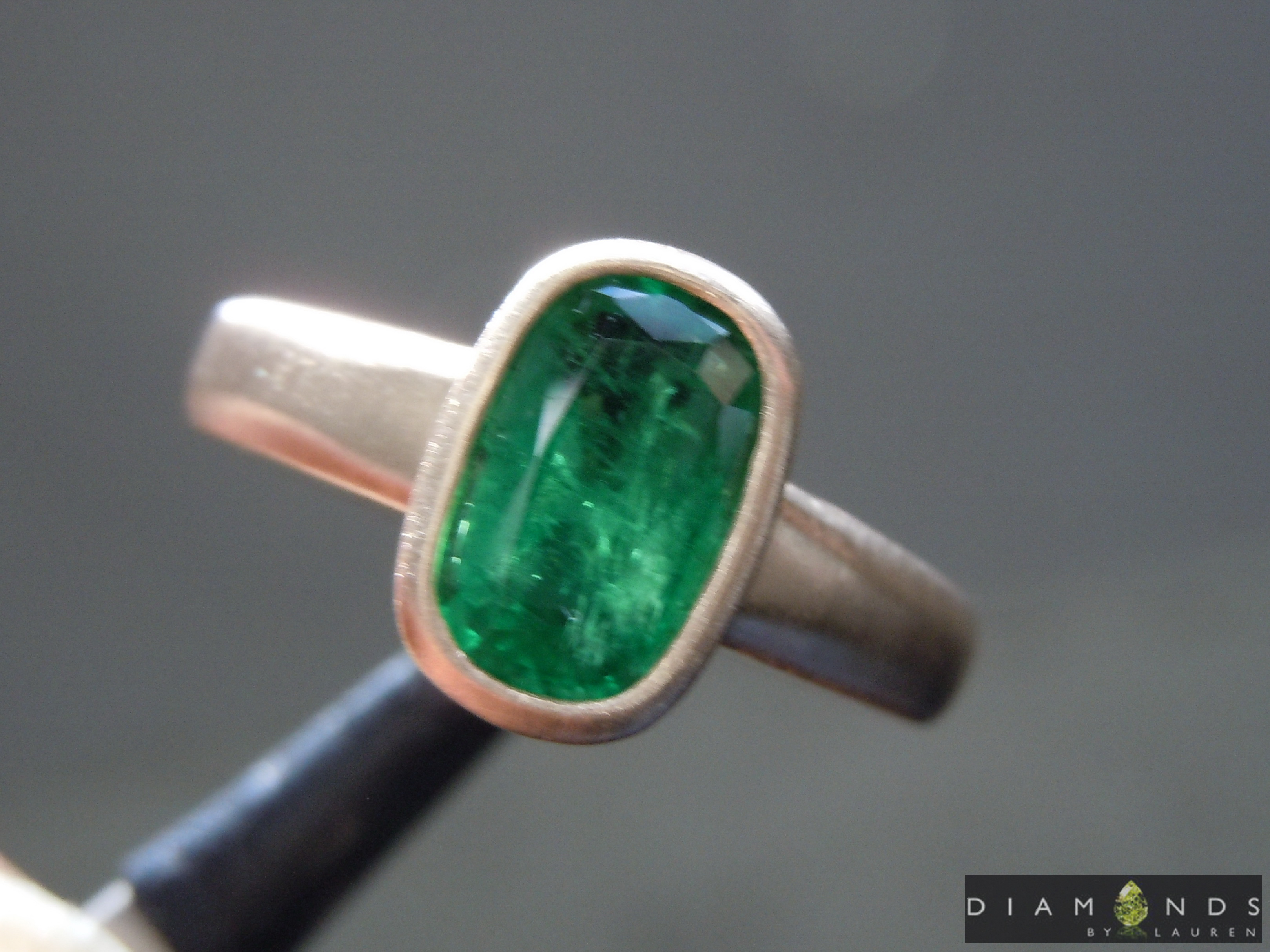 natural emerald ring