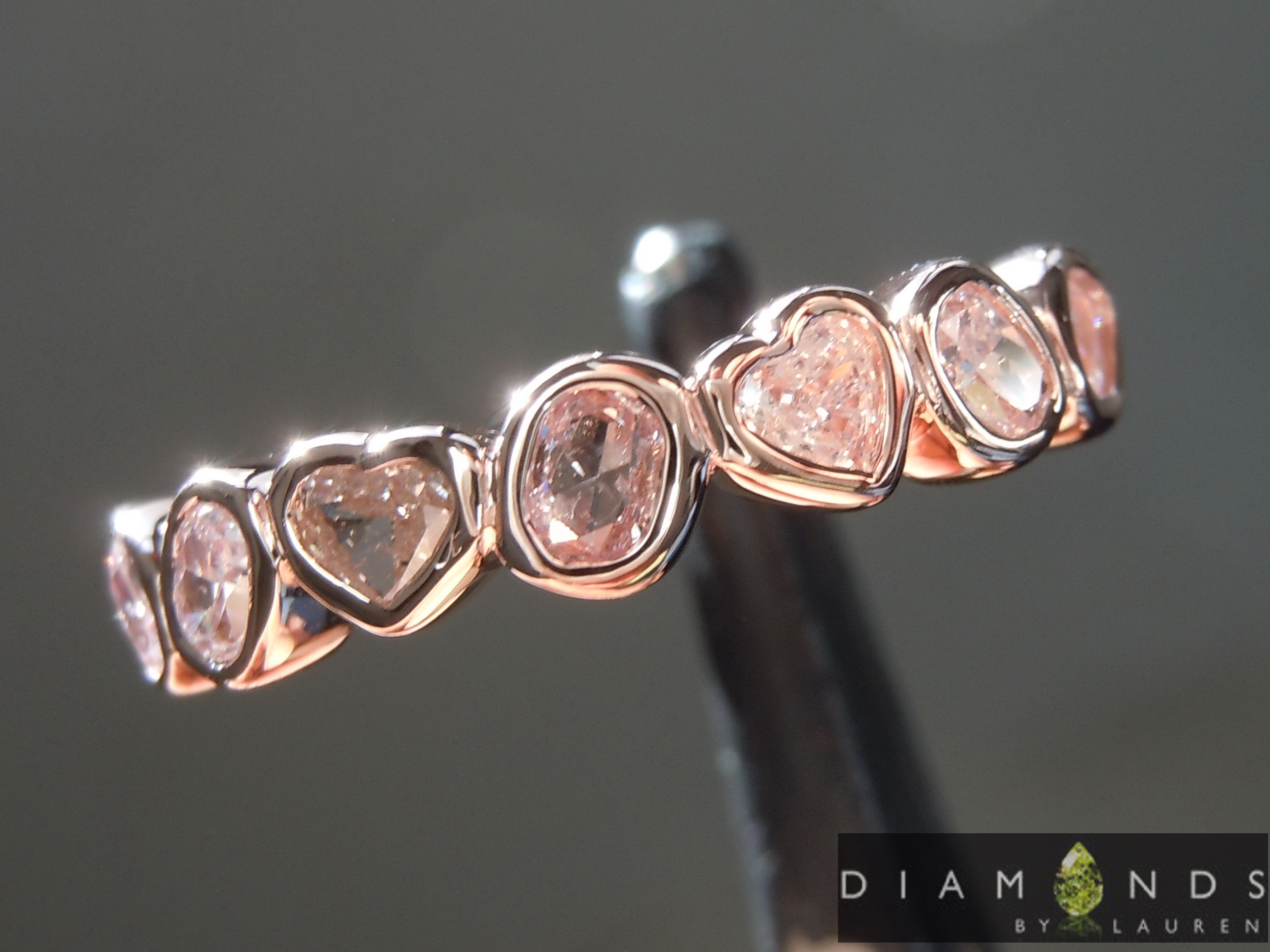 natural pink diamond ring