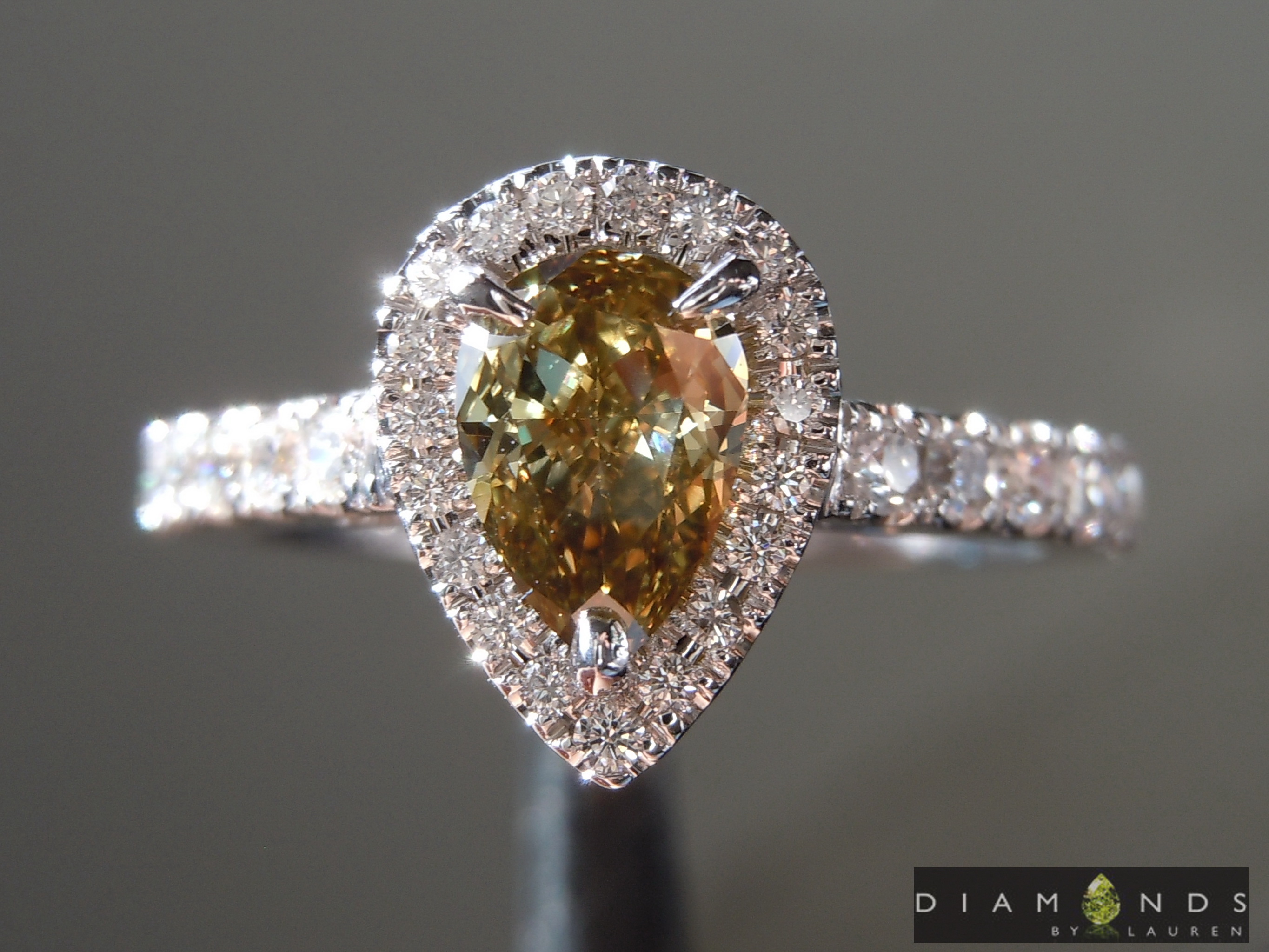 brown diamond ring