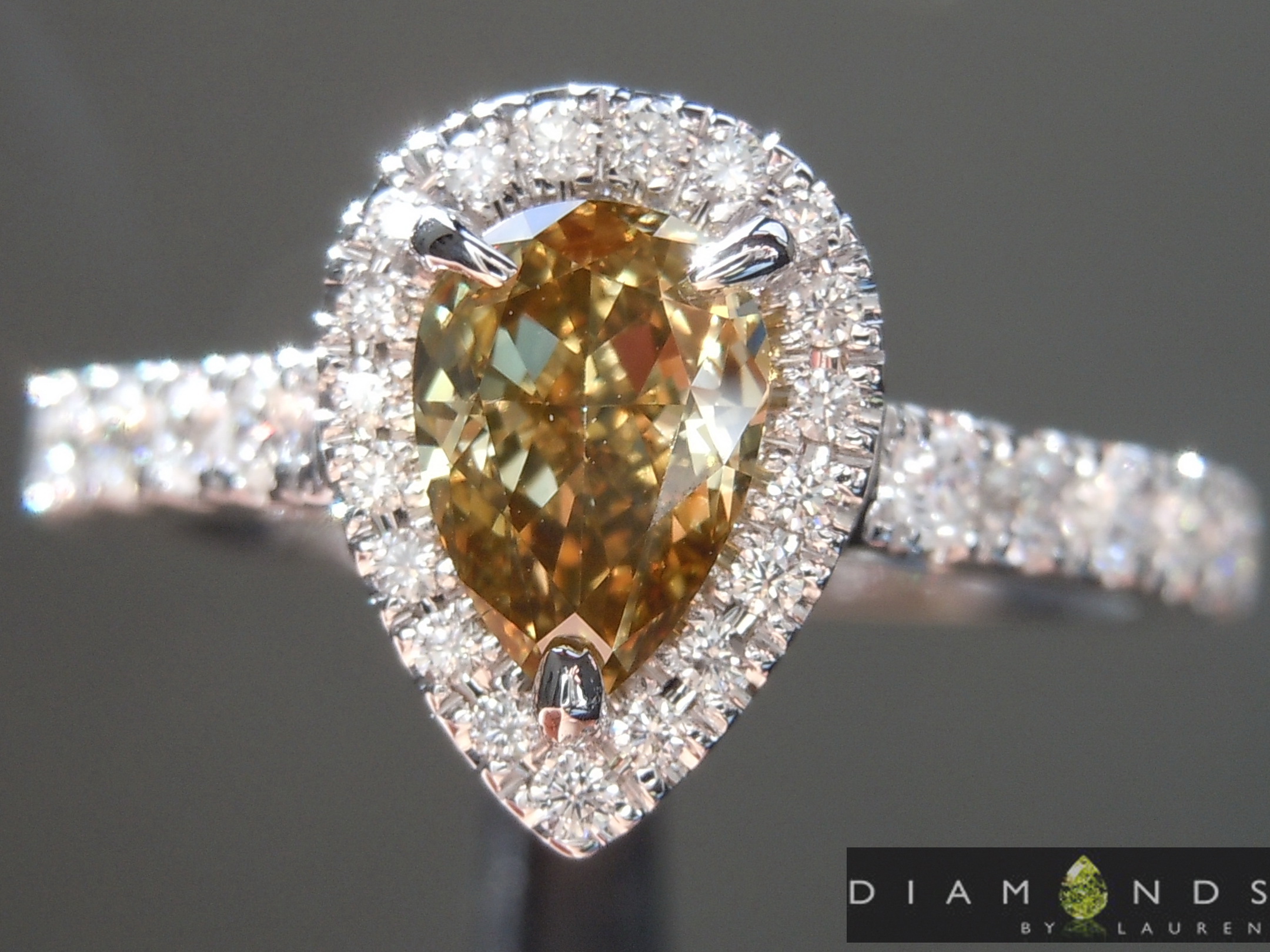 brown diamond ring