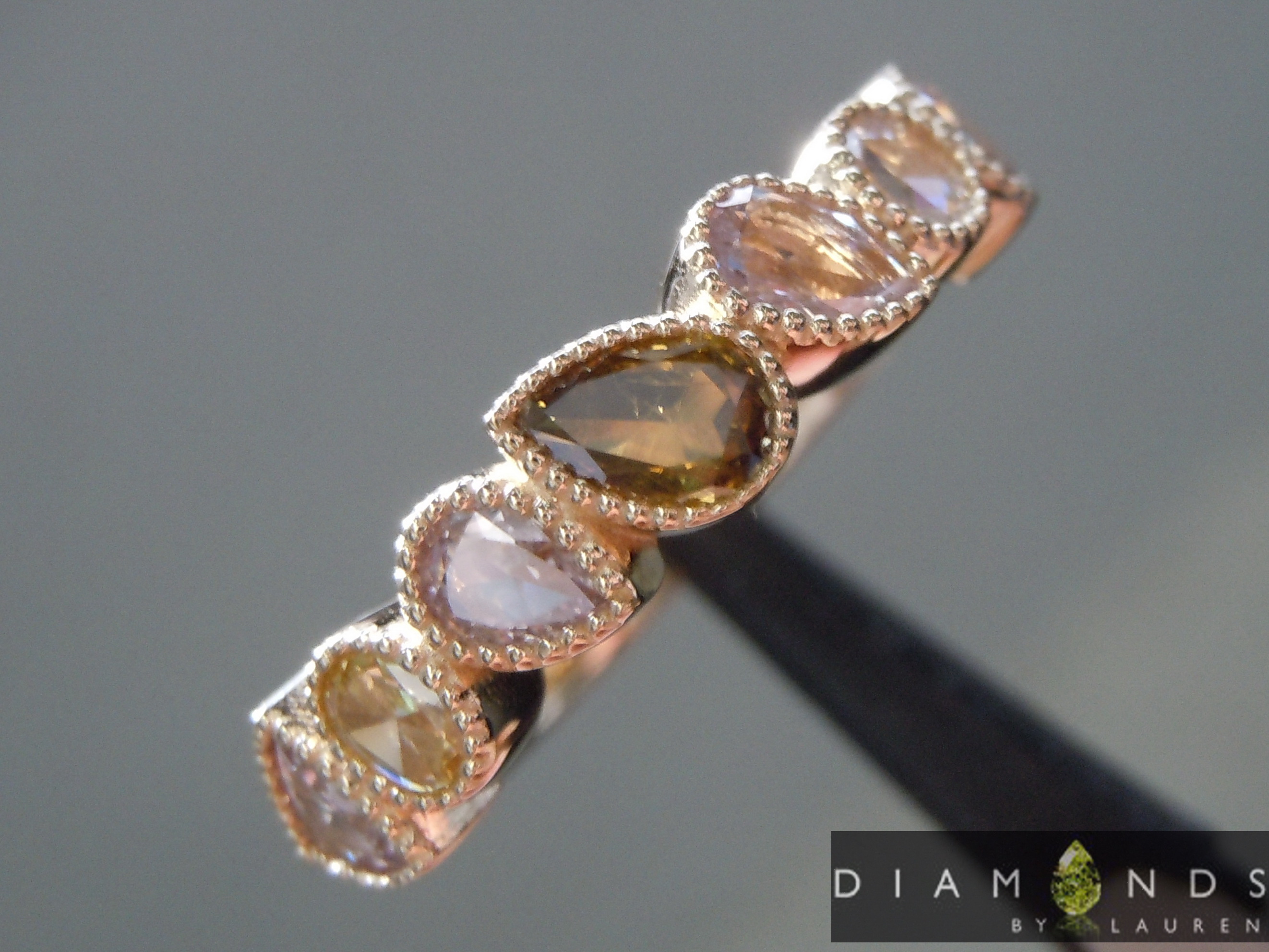 brown diamond ring
