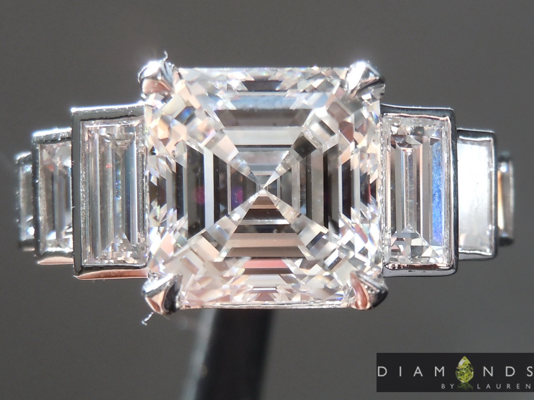 completely colorless diamond ring