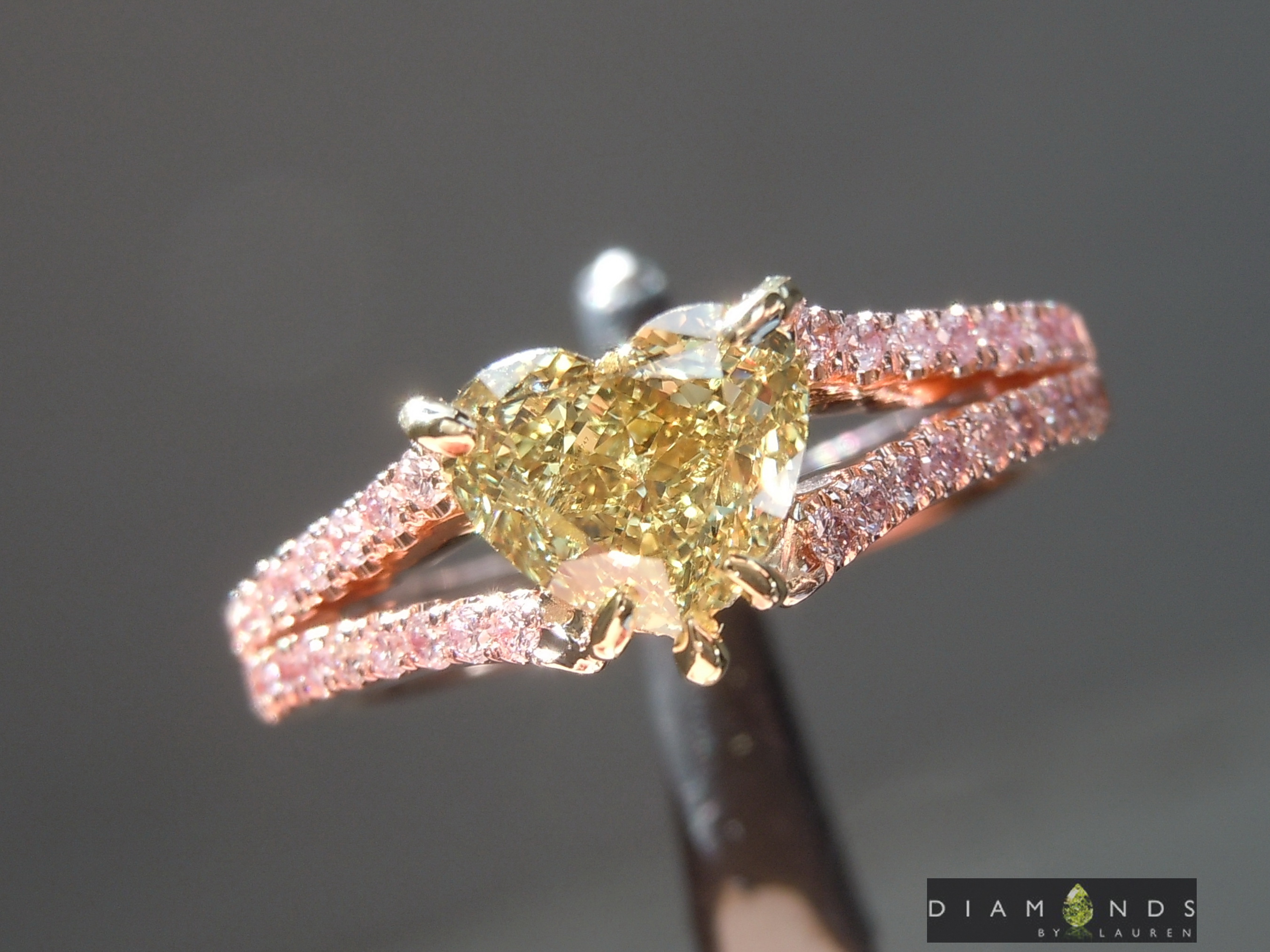 canary diamond ring