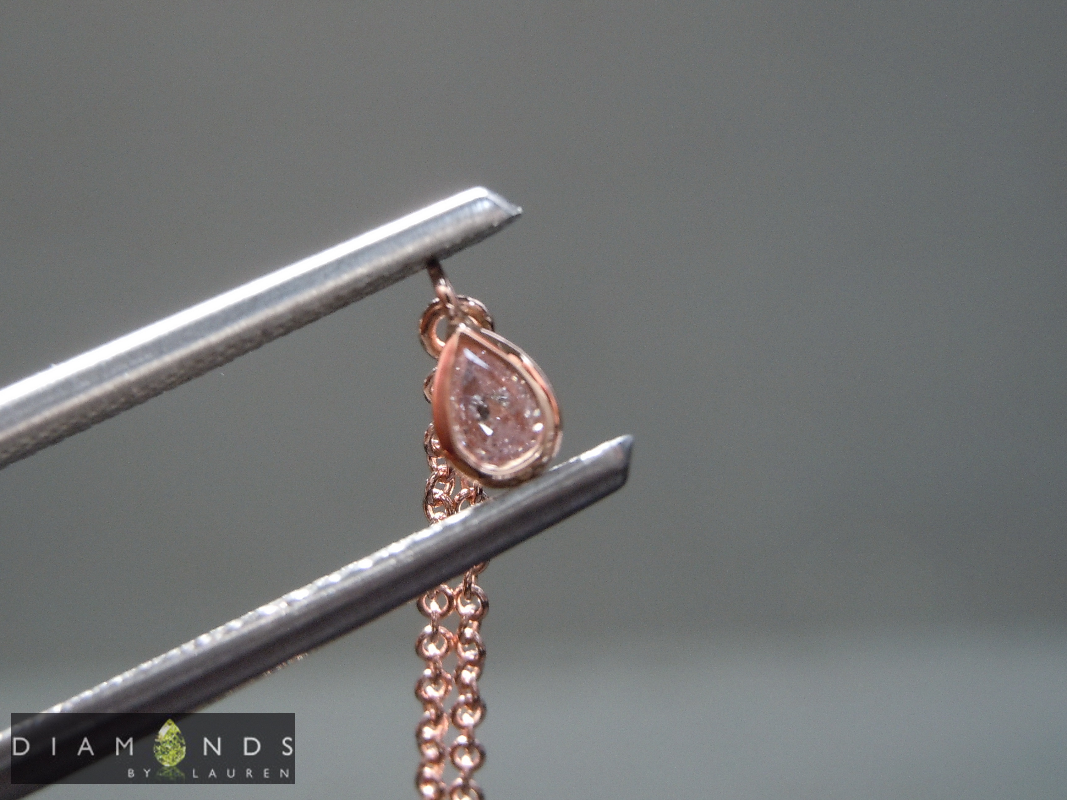 pink diamond necklace