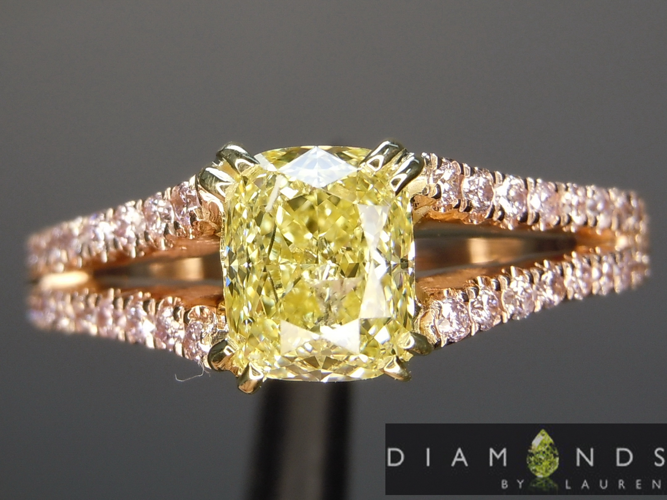 canary diamond ring