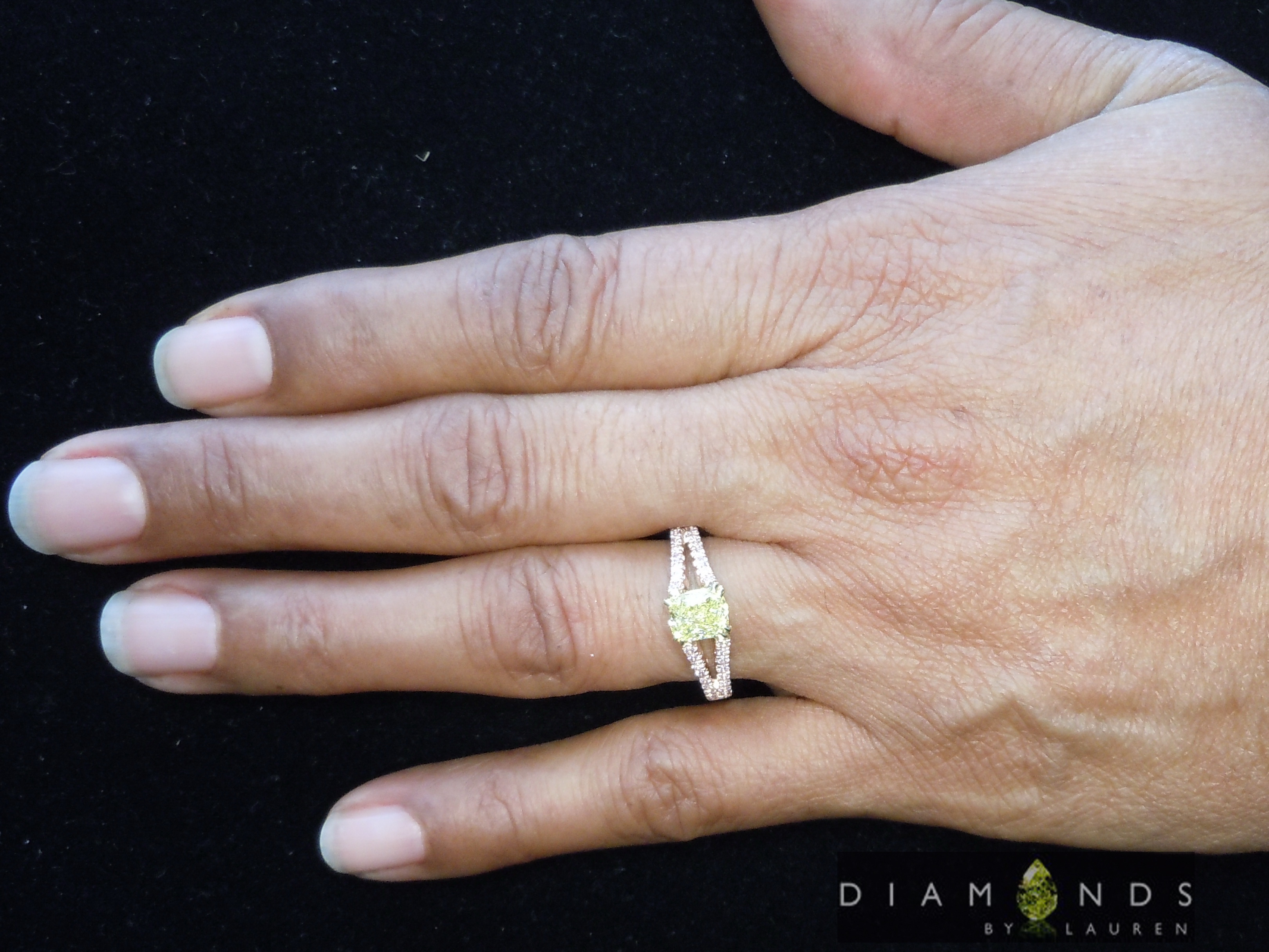 canary diamond ring