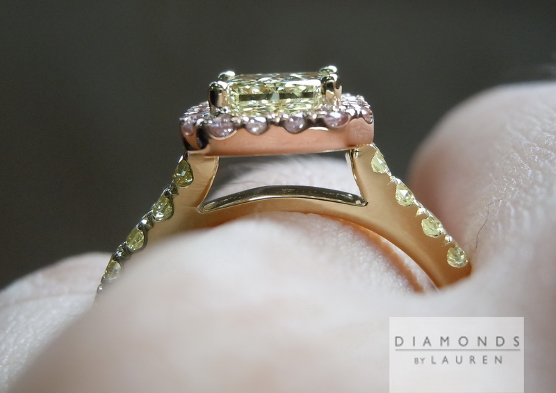 light yellow diamond ring