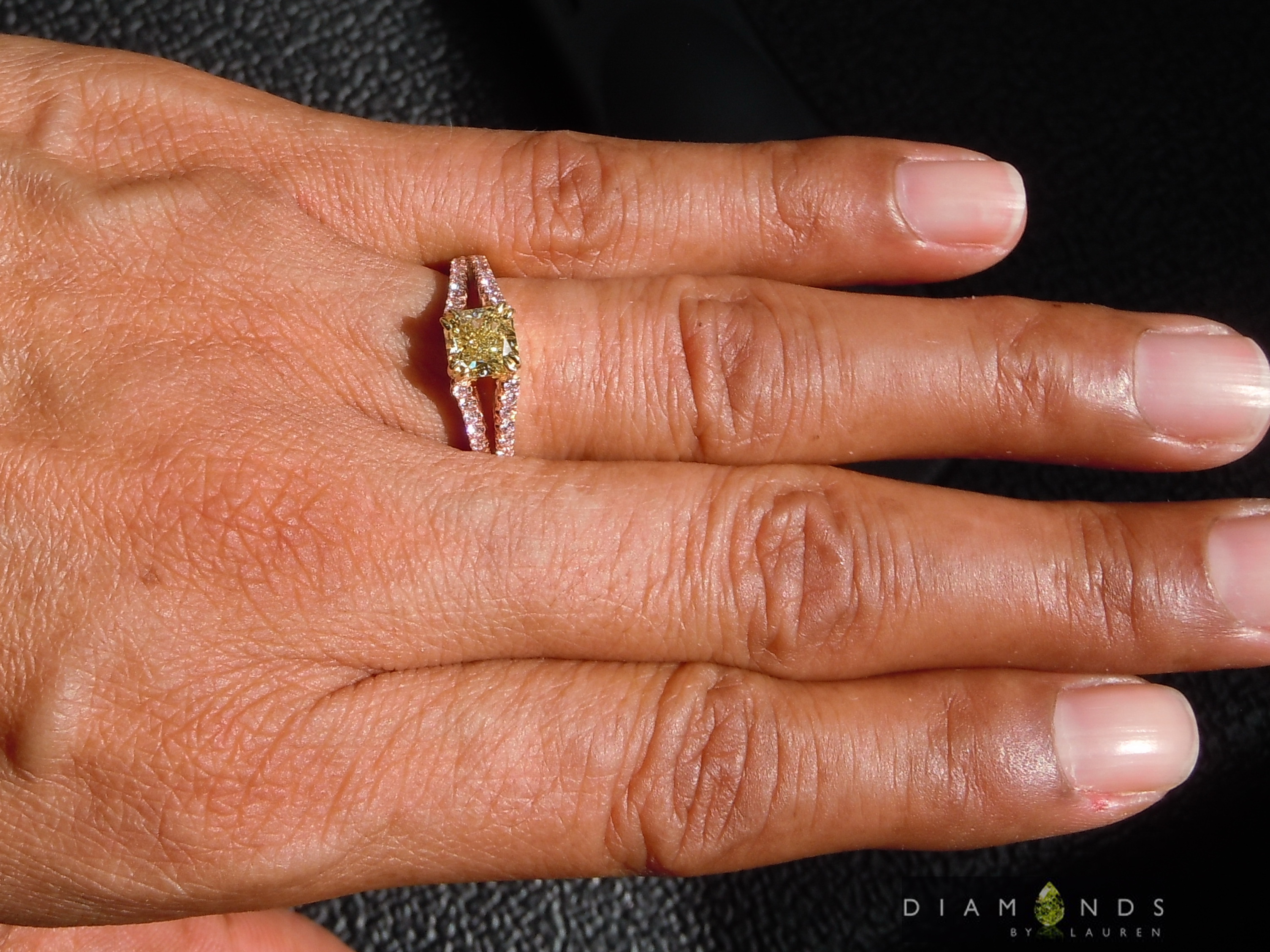 yellow diamond ring