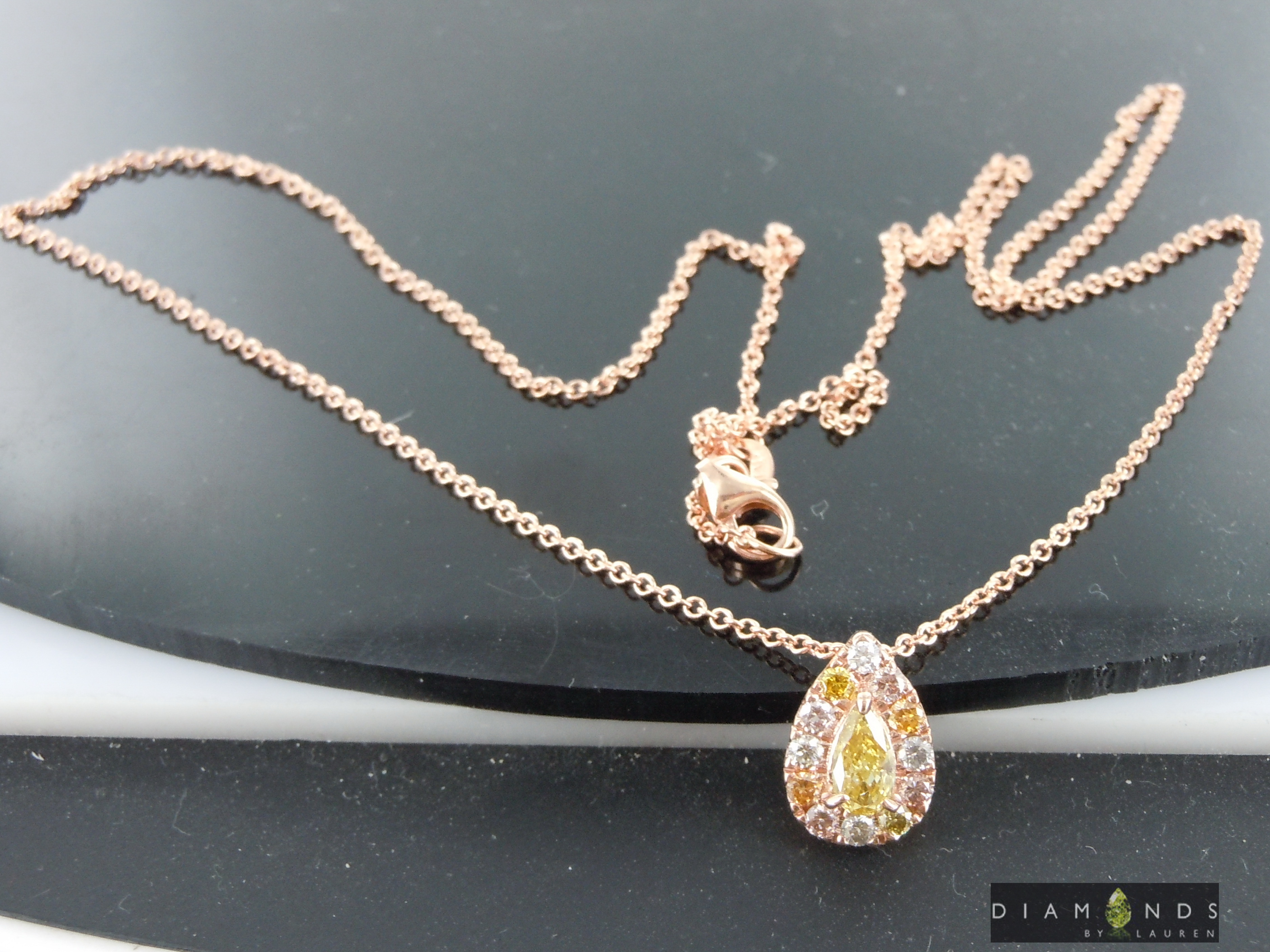 yellow diamond necklace