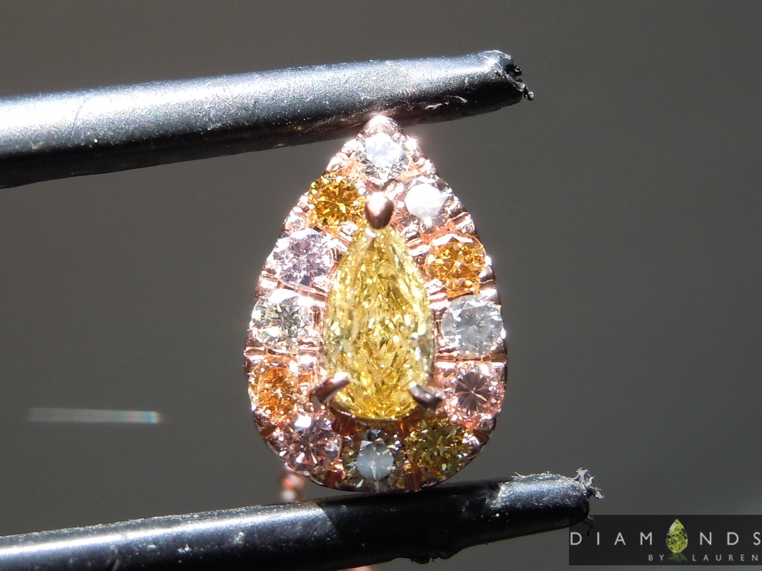 fancy color diamond necklace