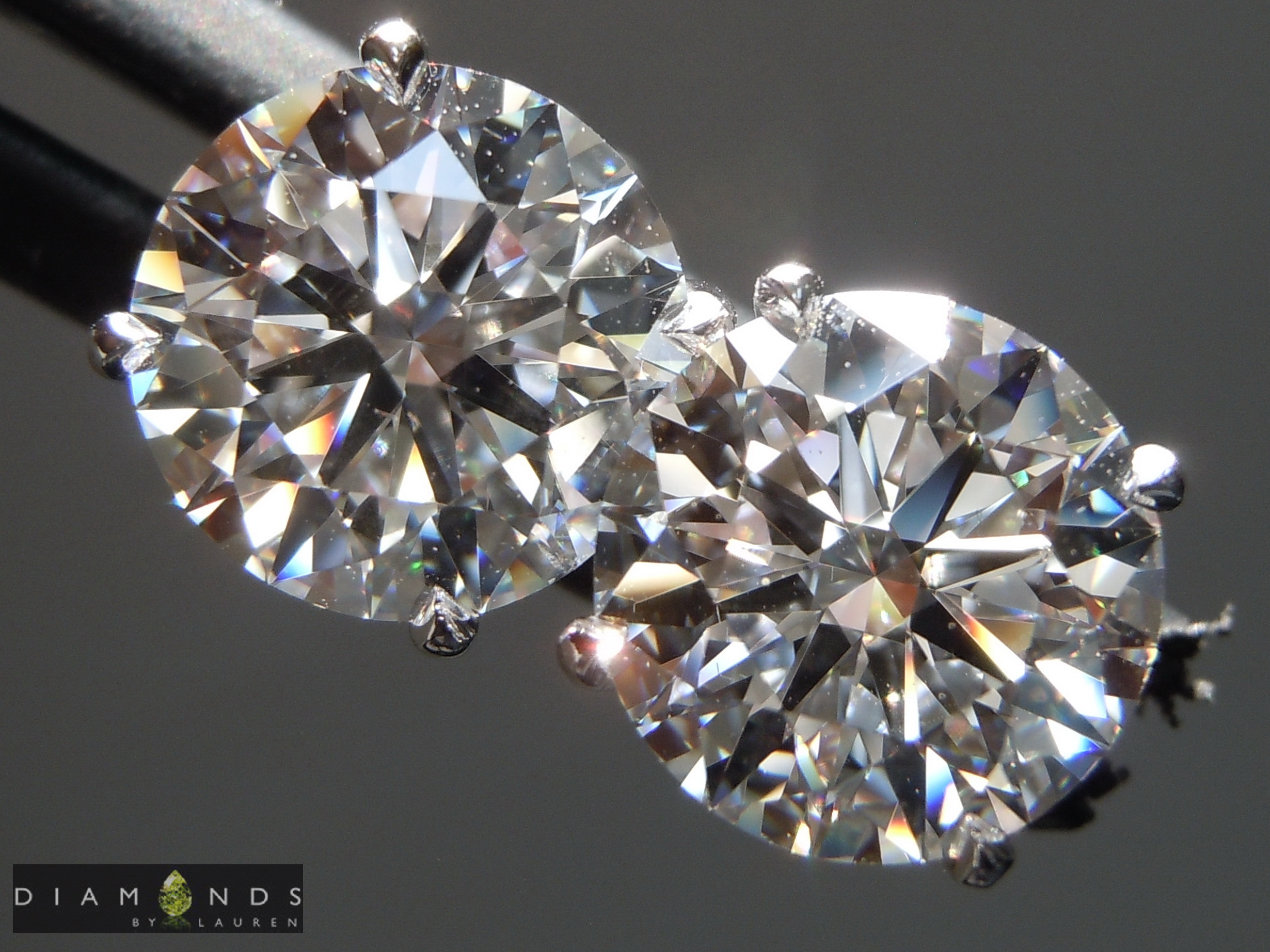 lab diamond earrings