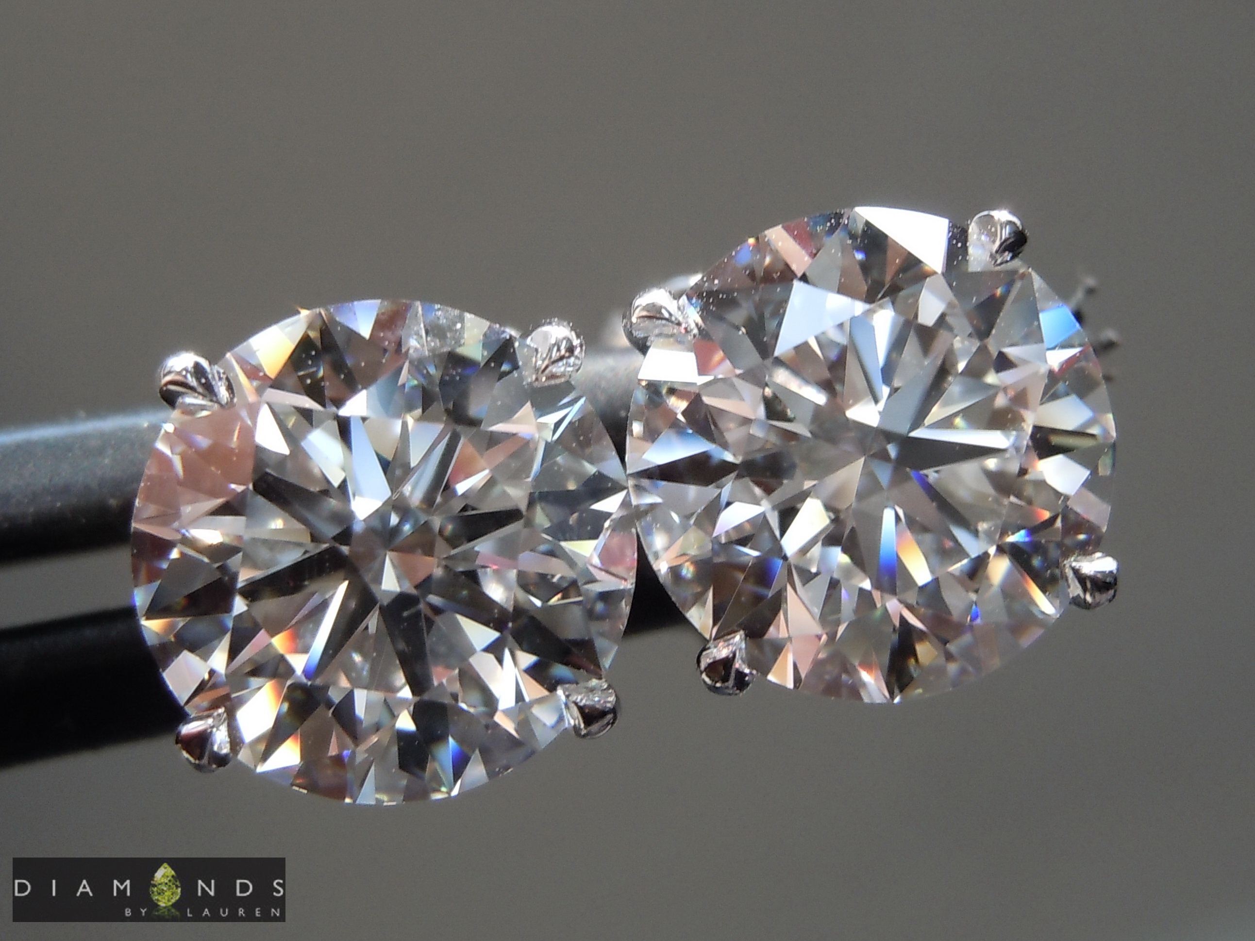 lab diamond earrings