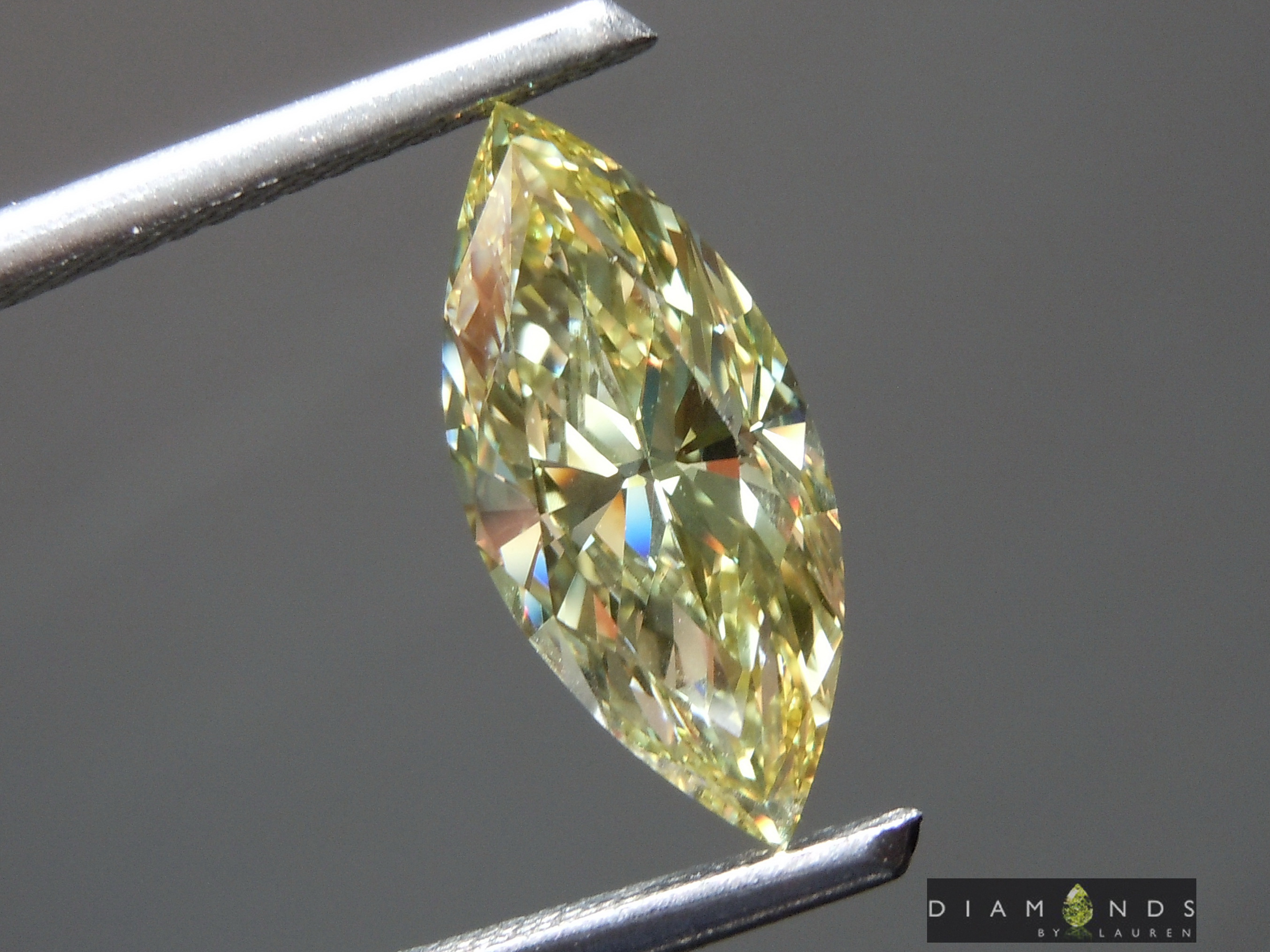 2.07ct Yellow VS1 Marquise Lab Grown Diamond R10397