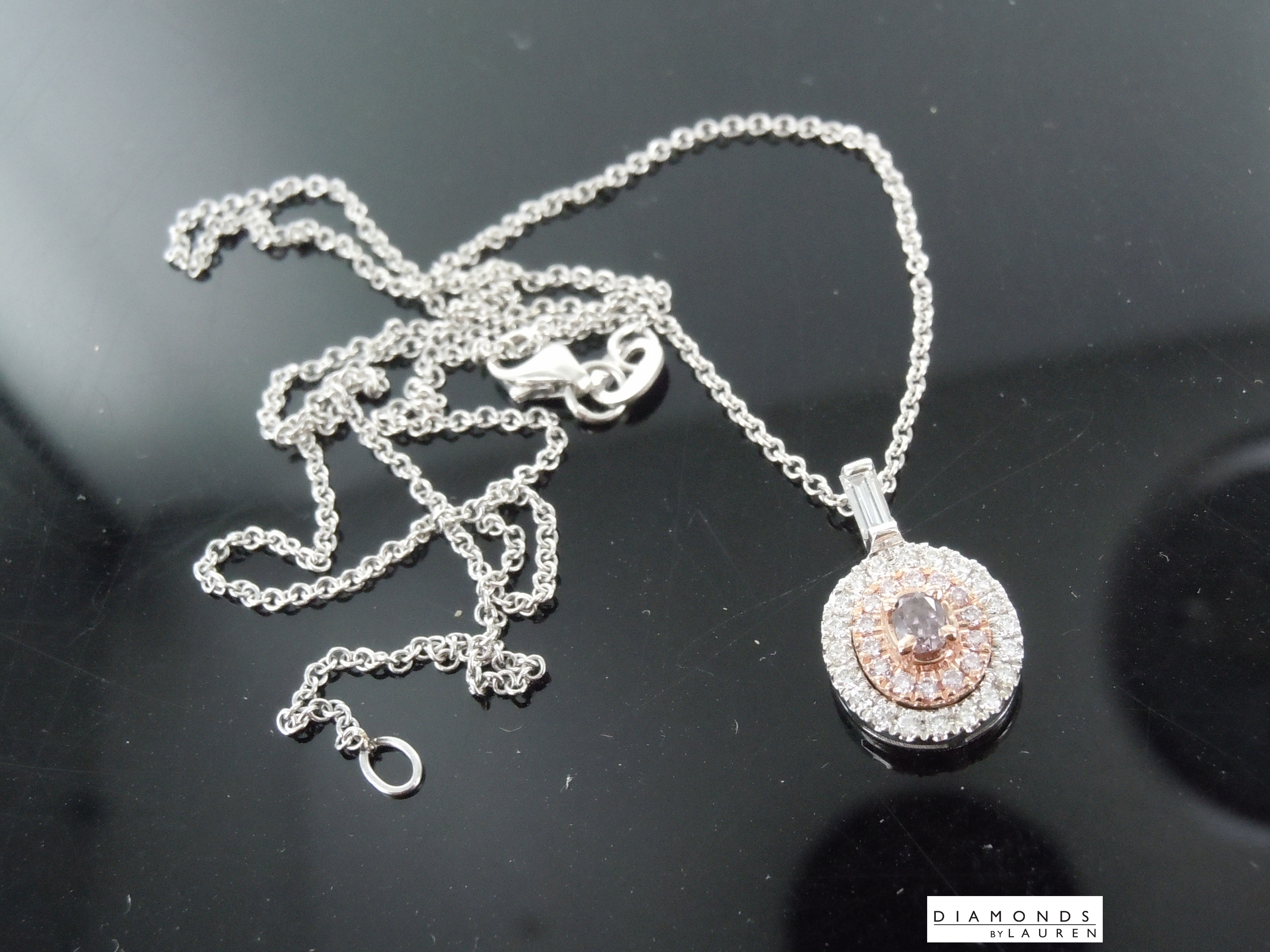 brown diamond necklace