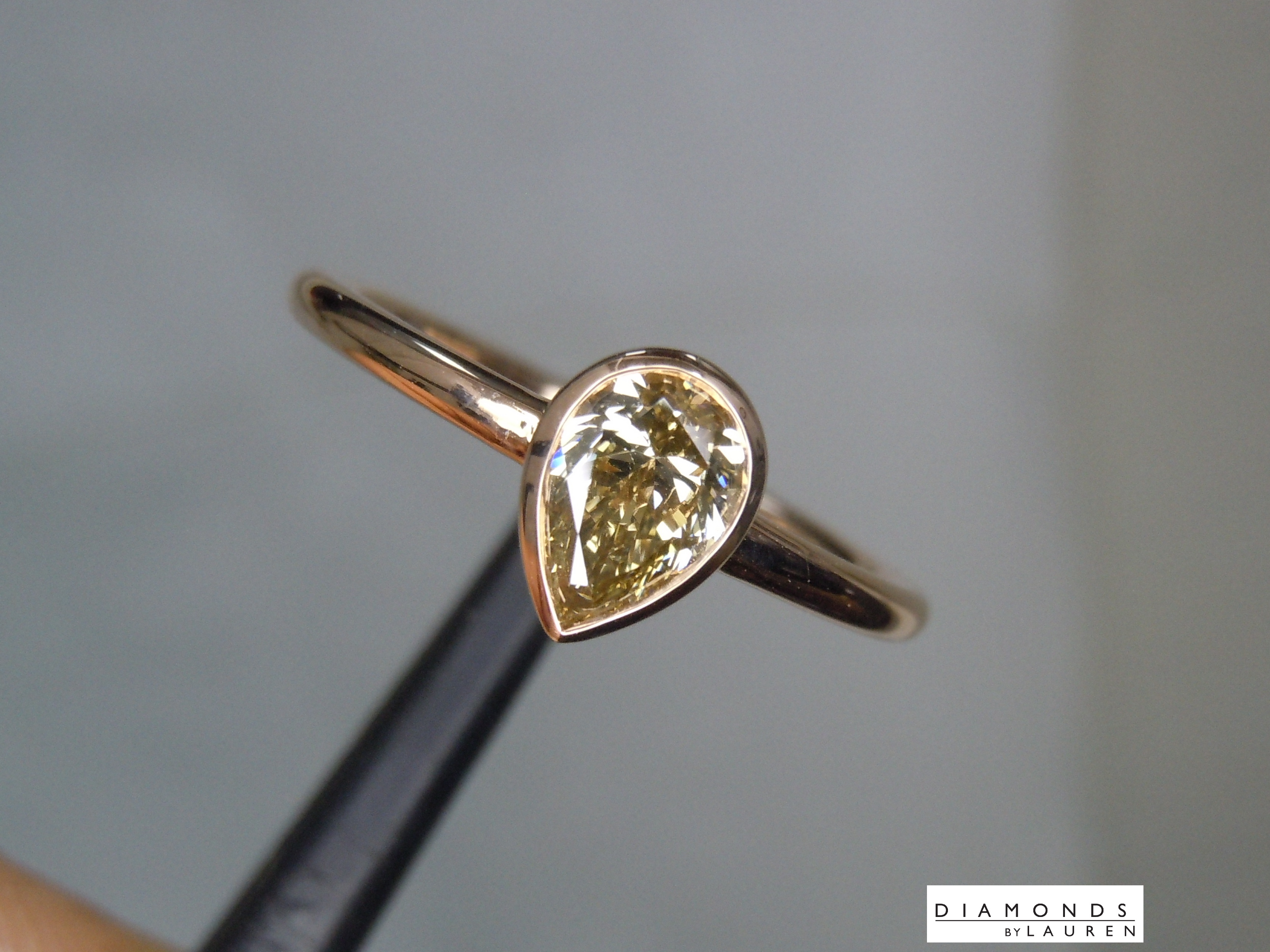 brown diamond ring