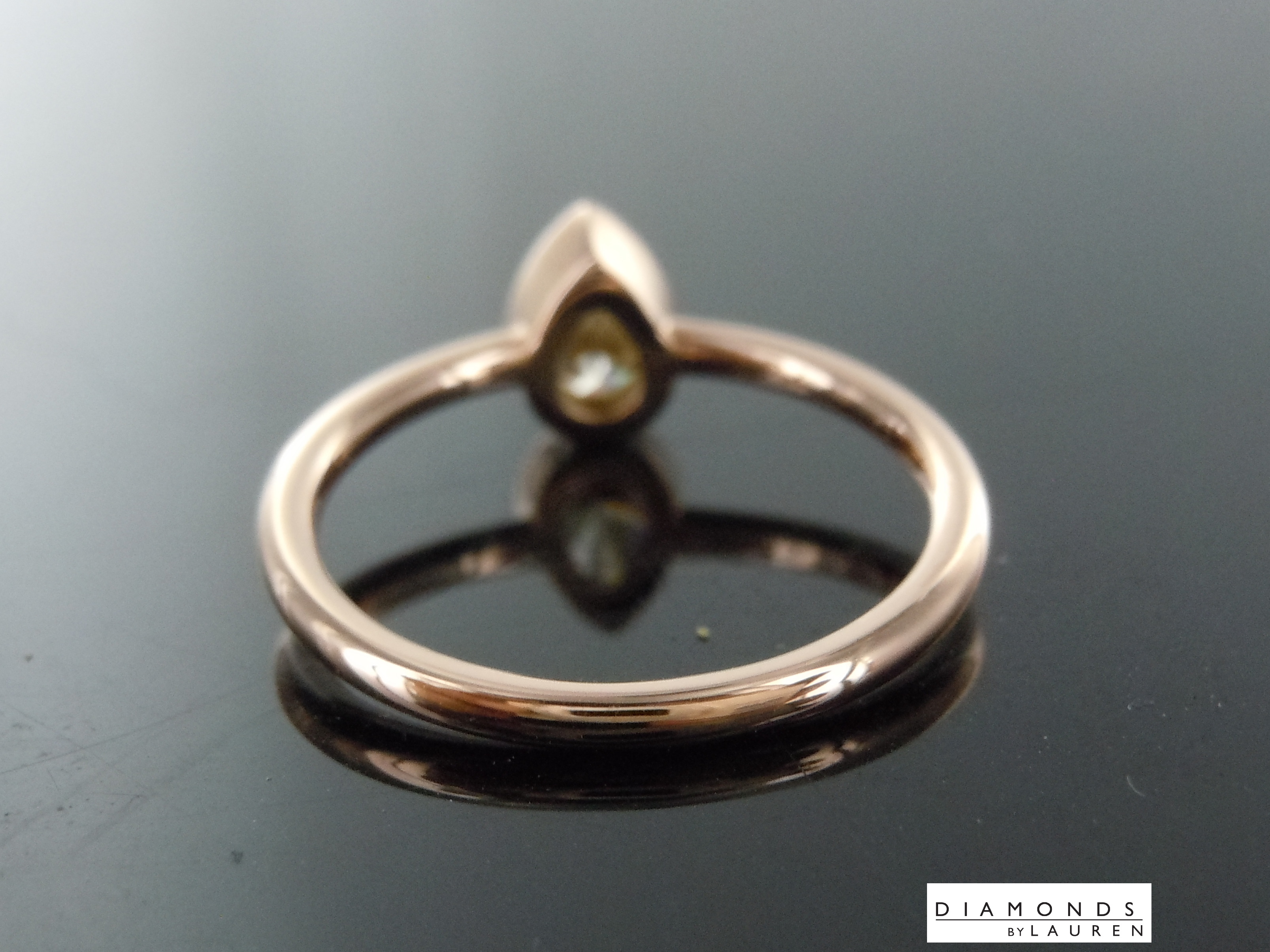 natural brown diamond ring