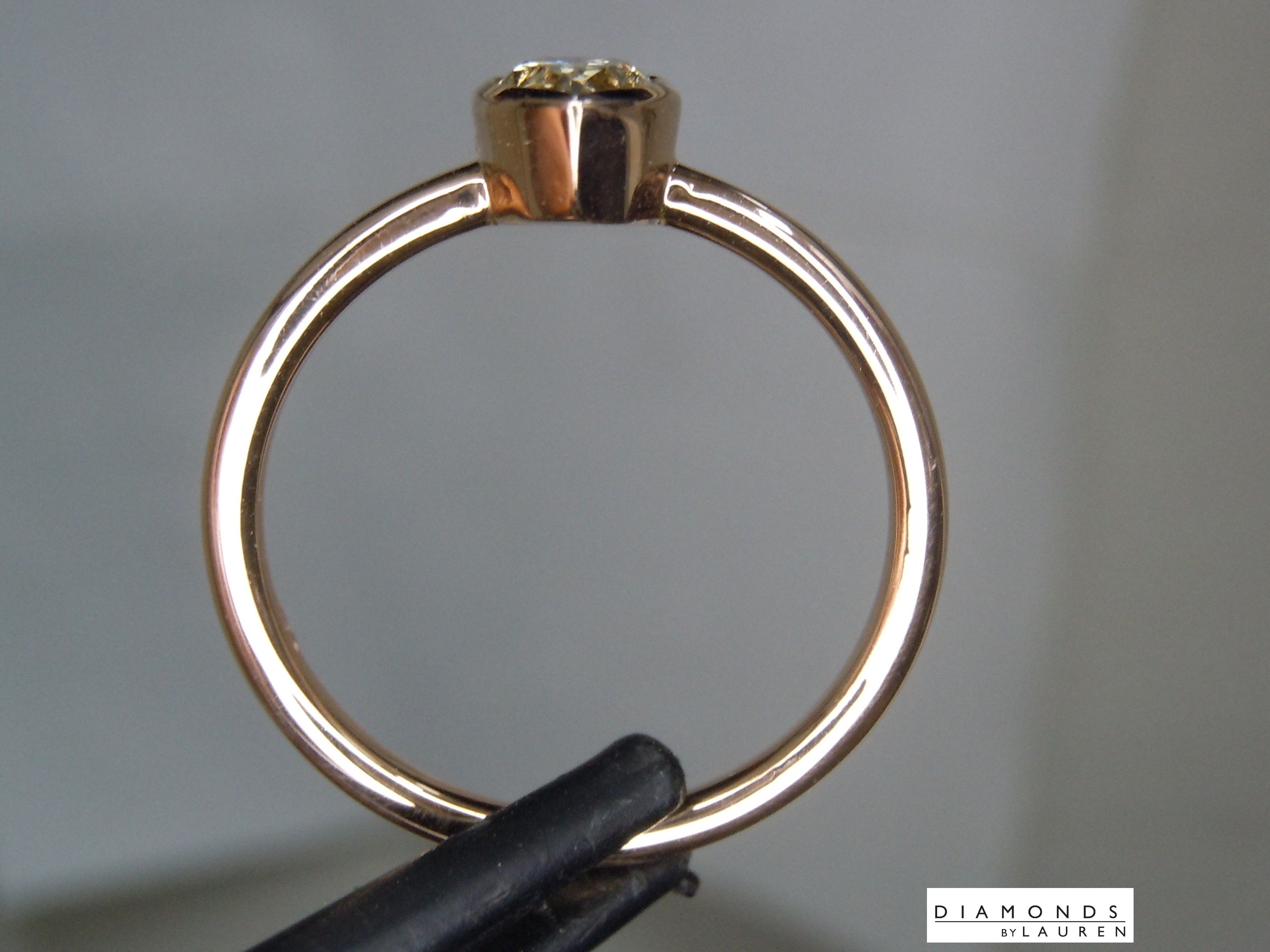 brown diamond ring