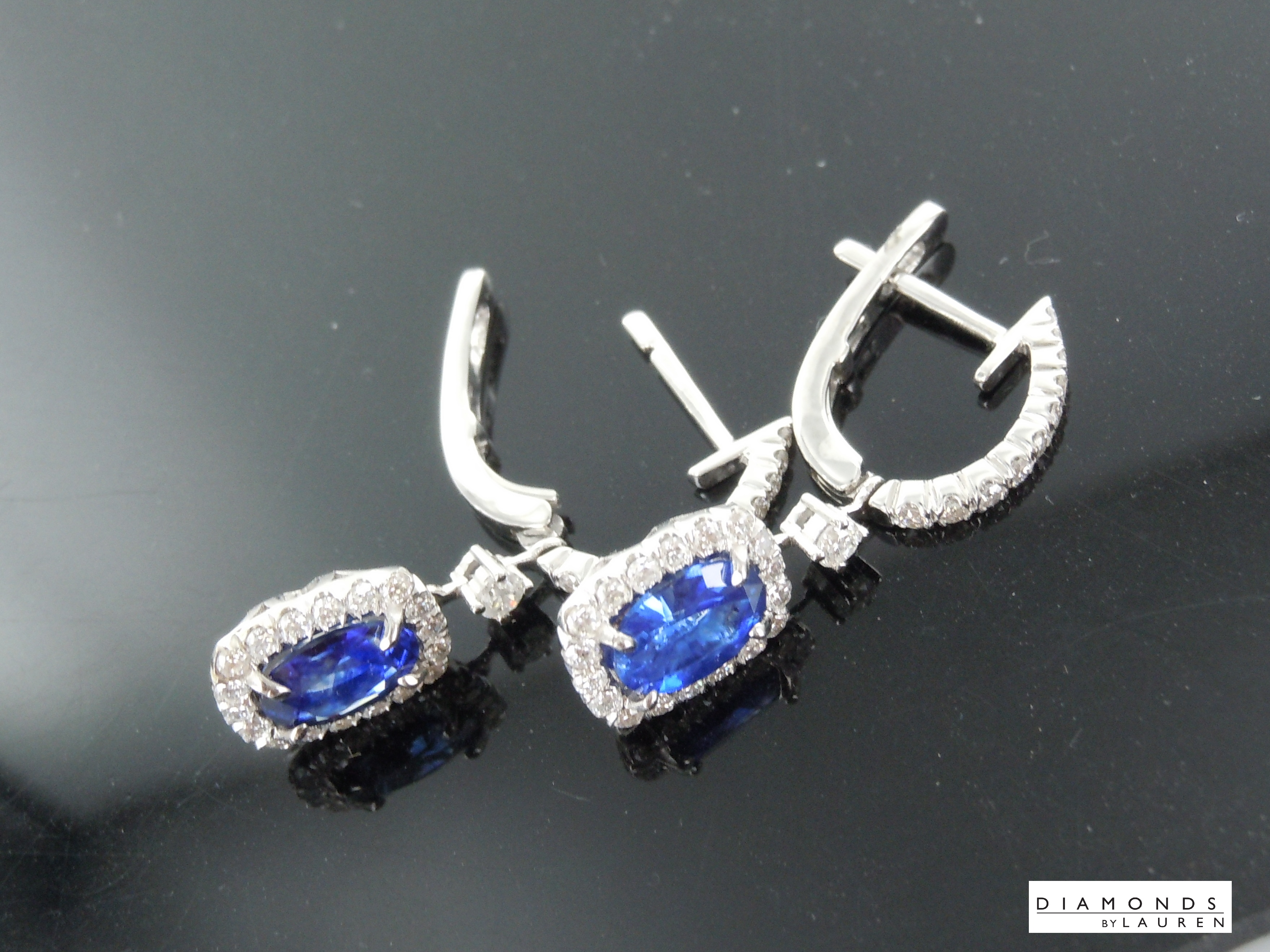 natural sapphire earrings