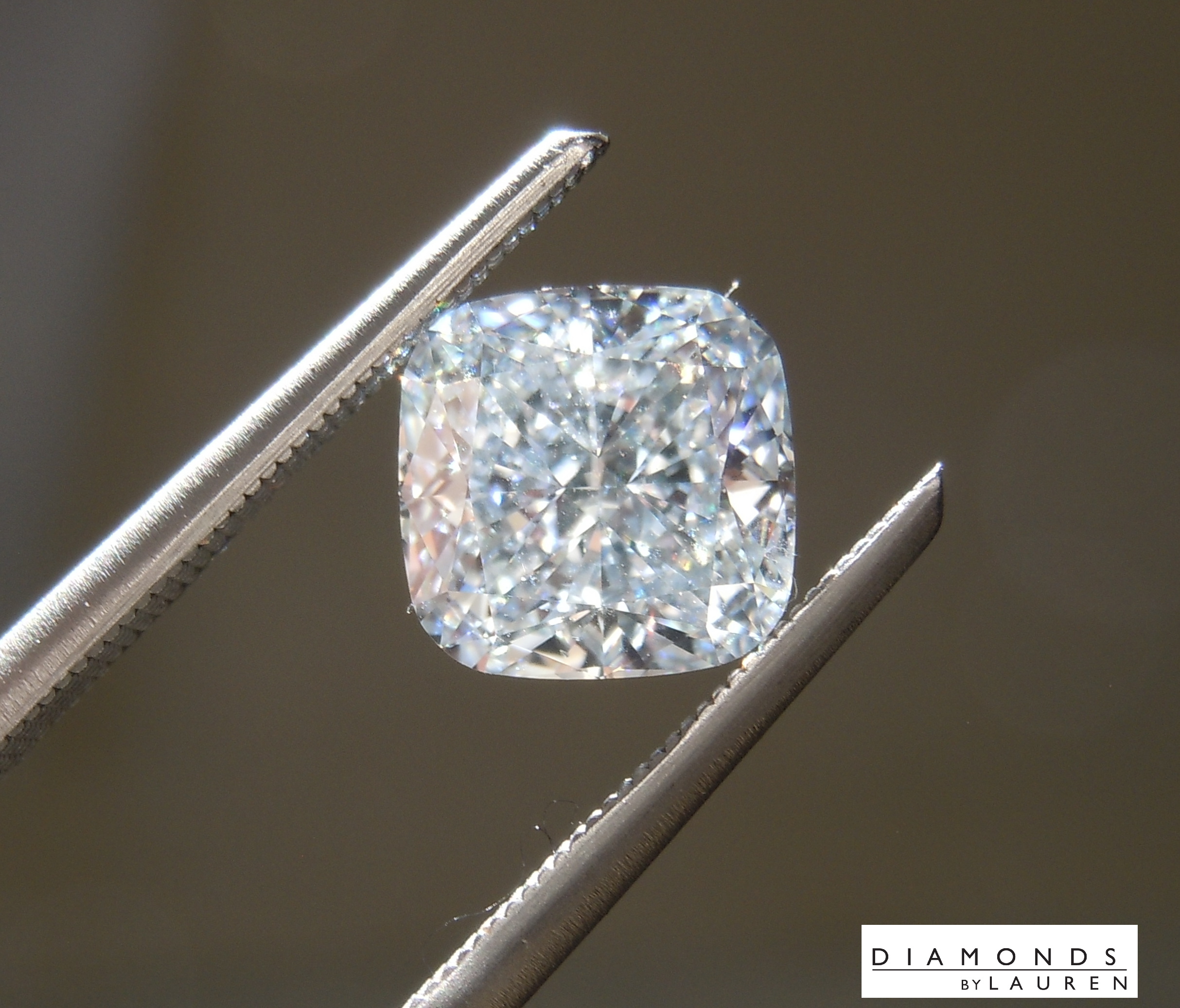lab blue diamond ring