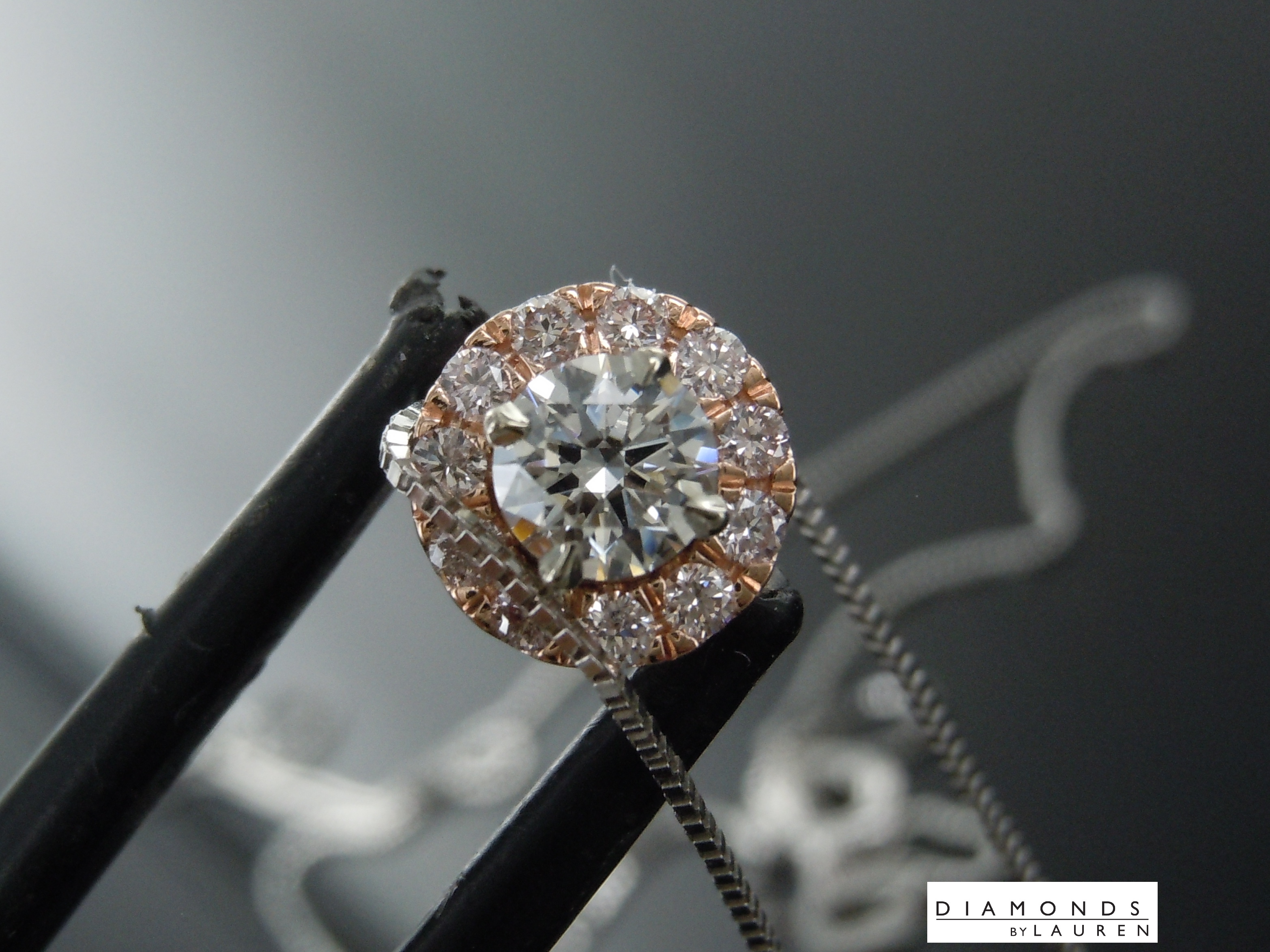 pink diamond necklace