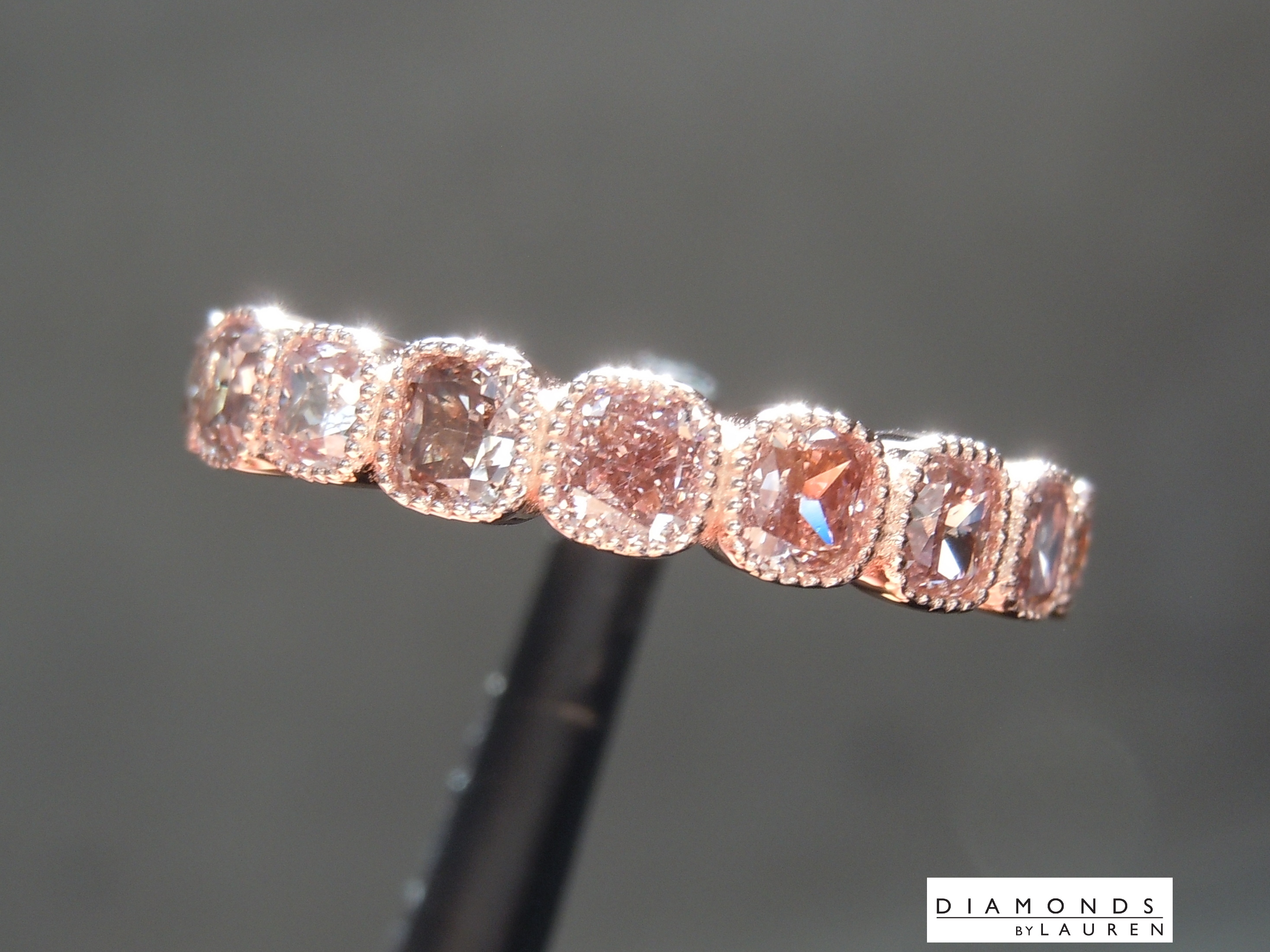 natural pink diamond ring