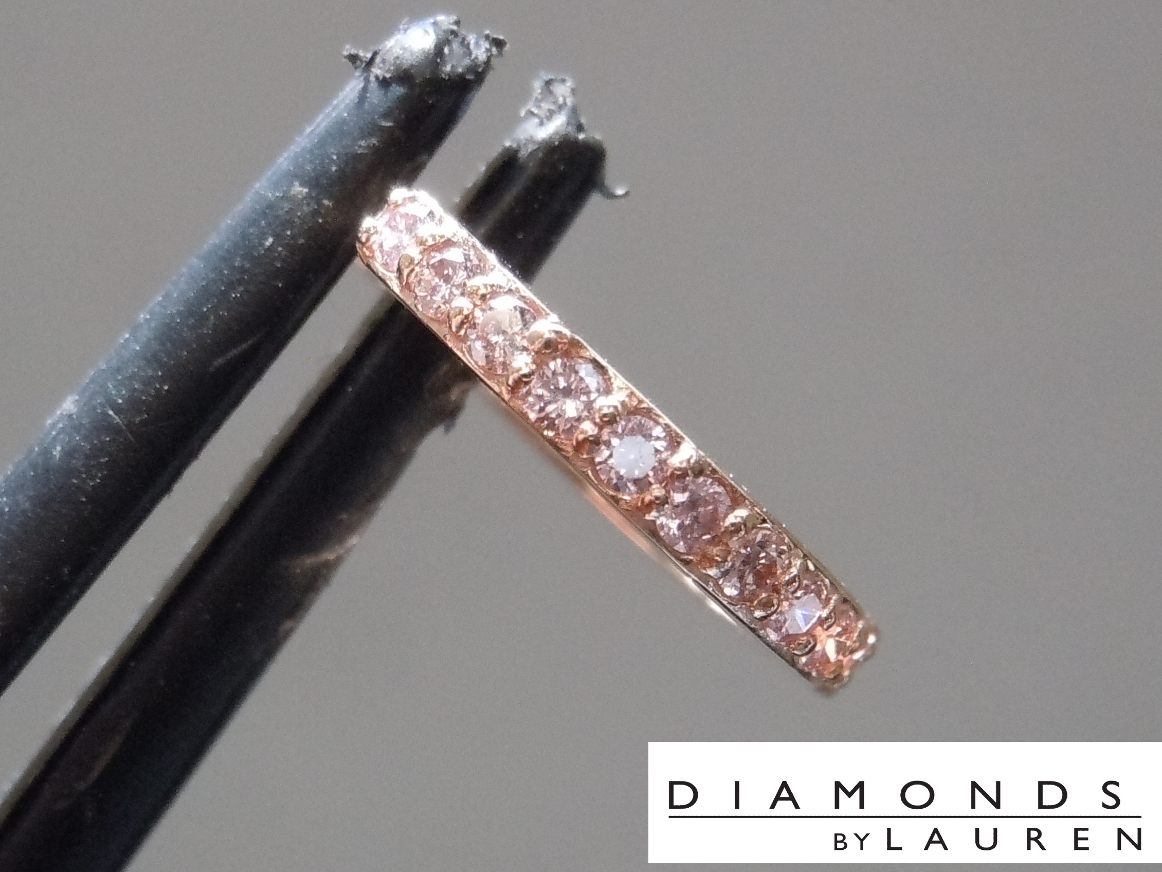 pink diamond earrings