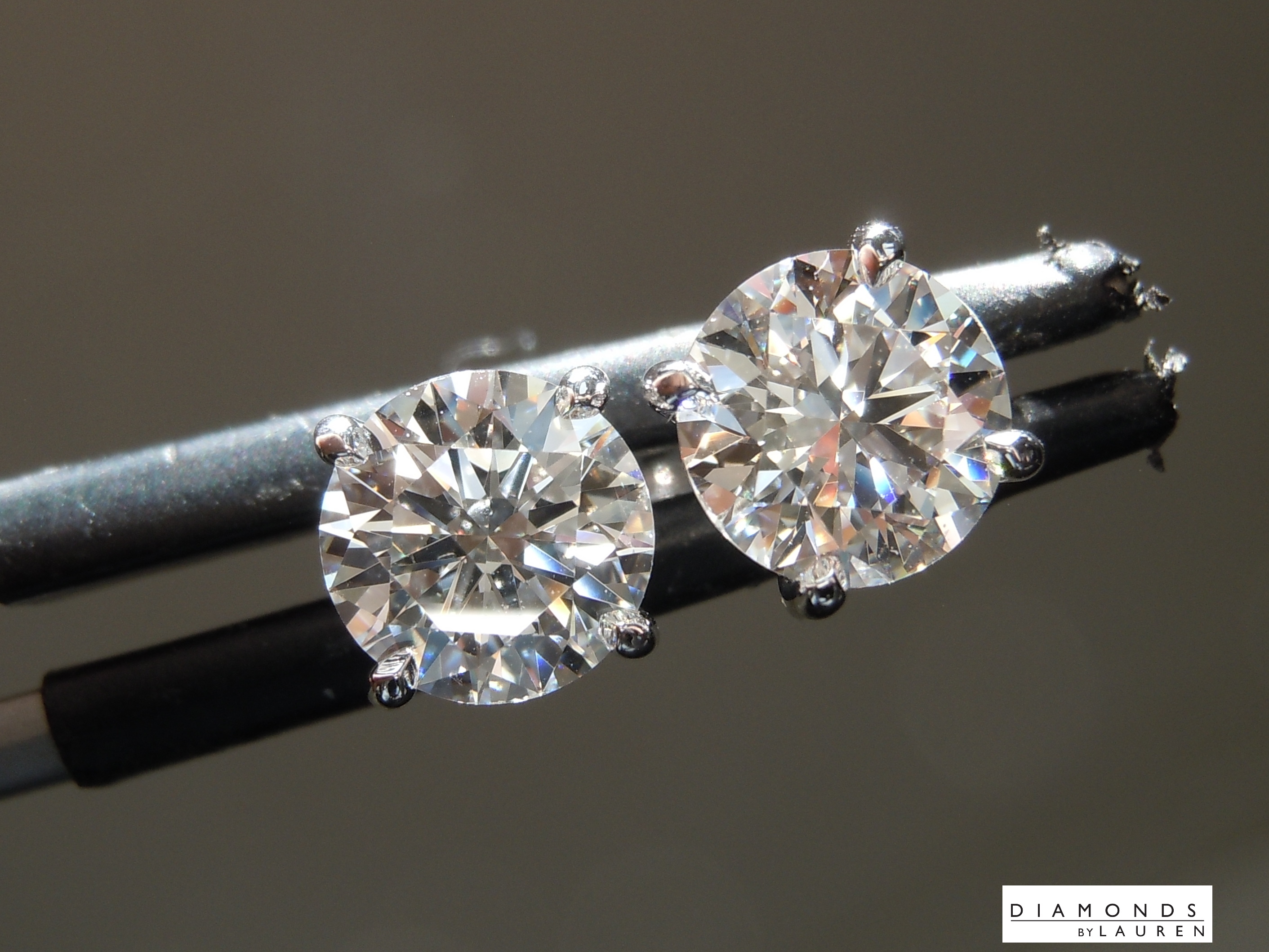 lab diamond earrings