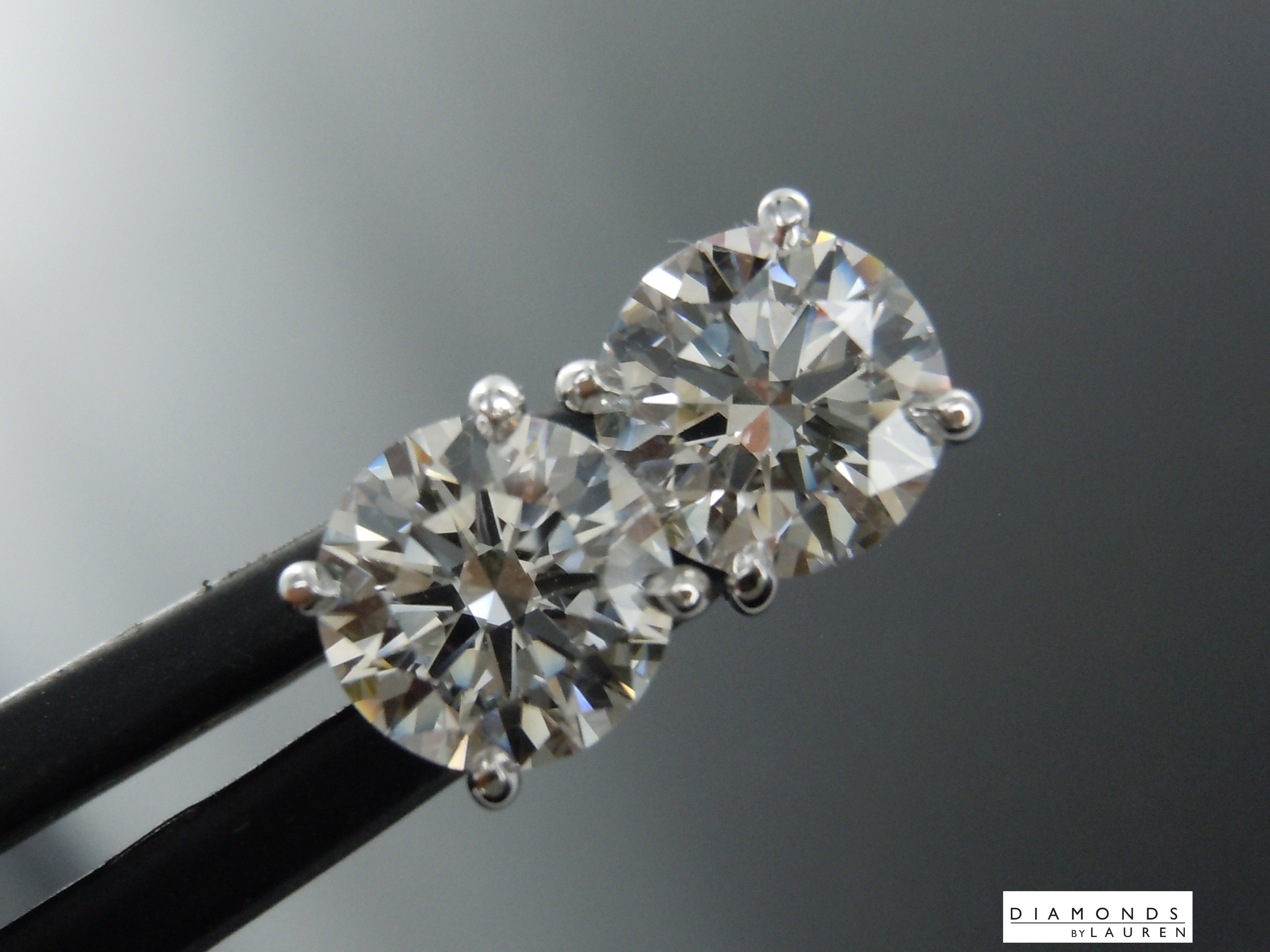 lab diamond earrings