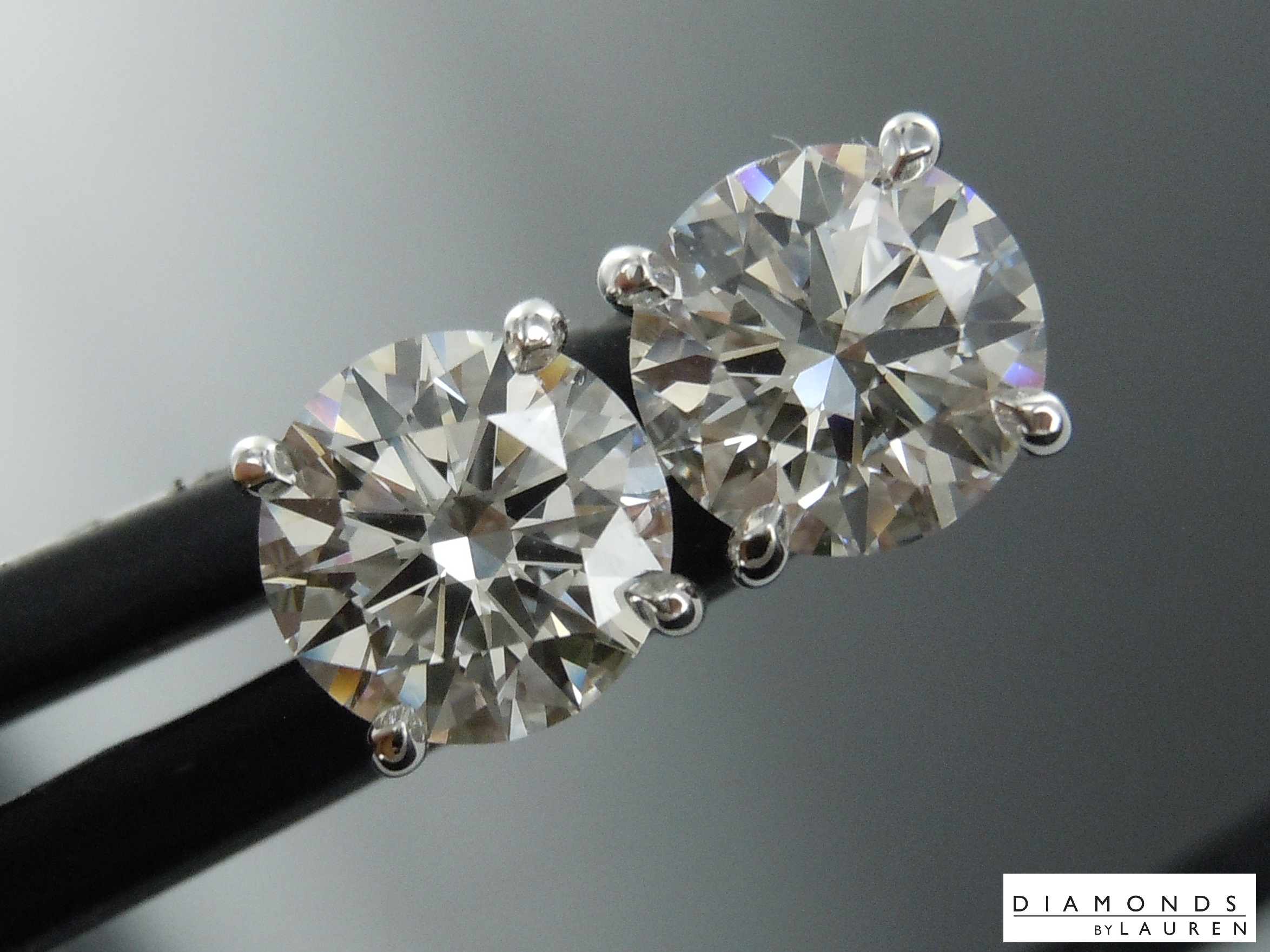 lab diamond earrings