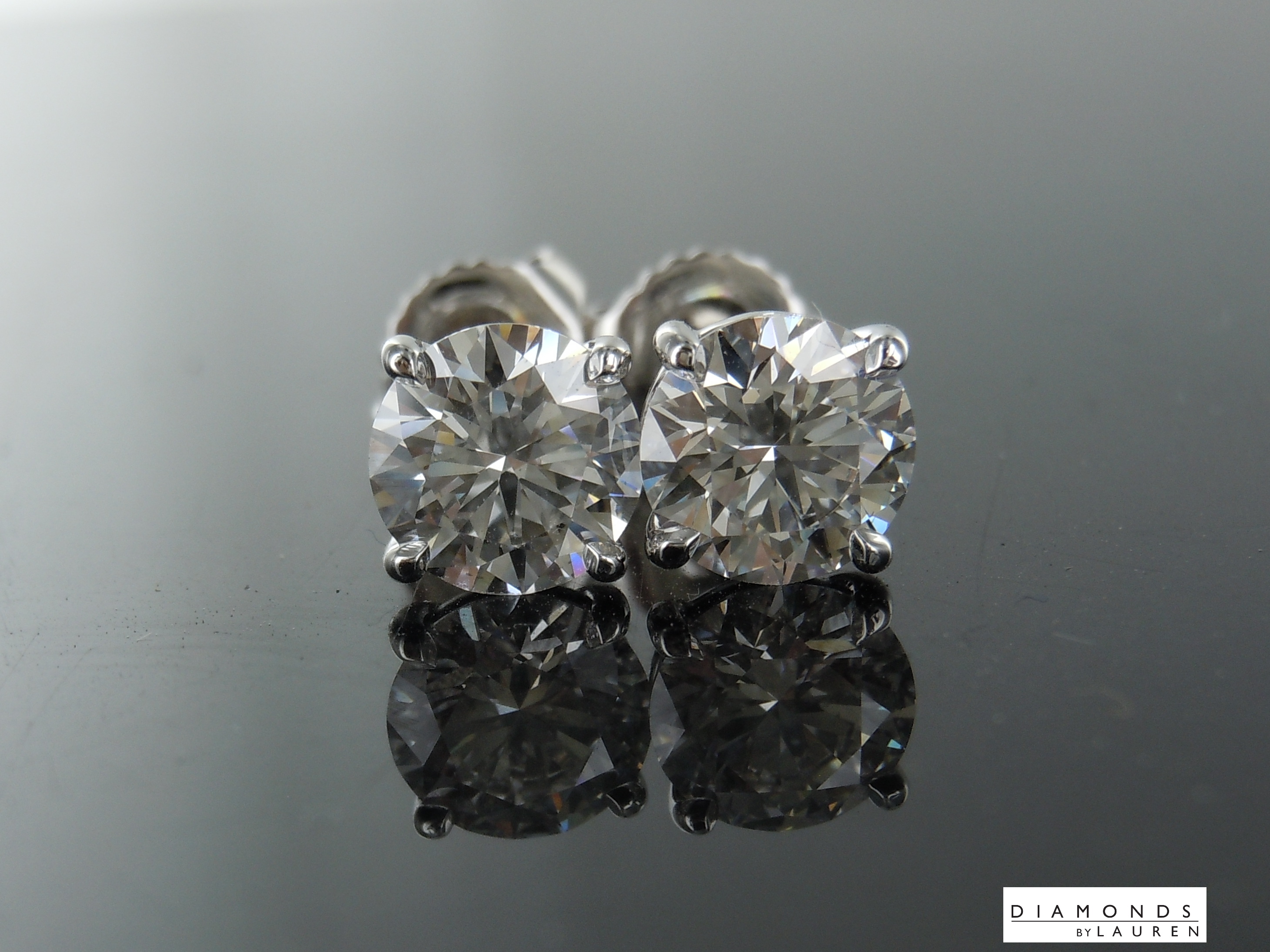 lab diamond earrings