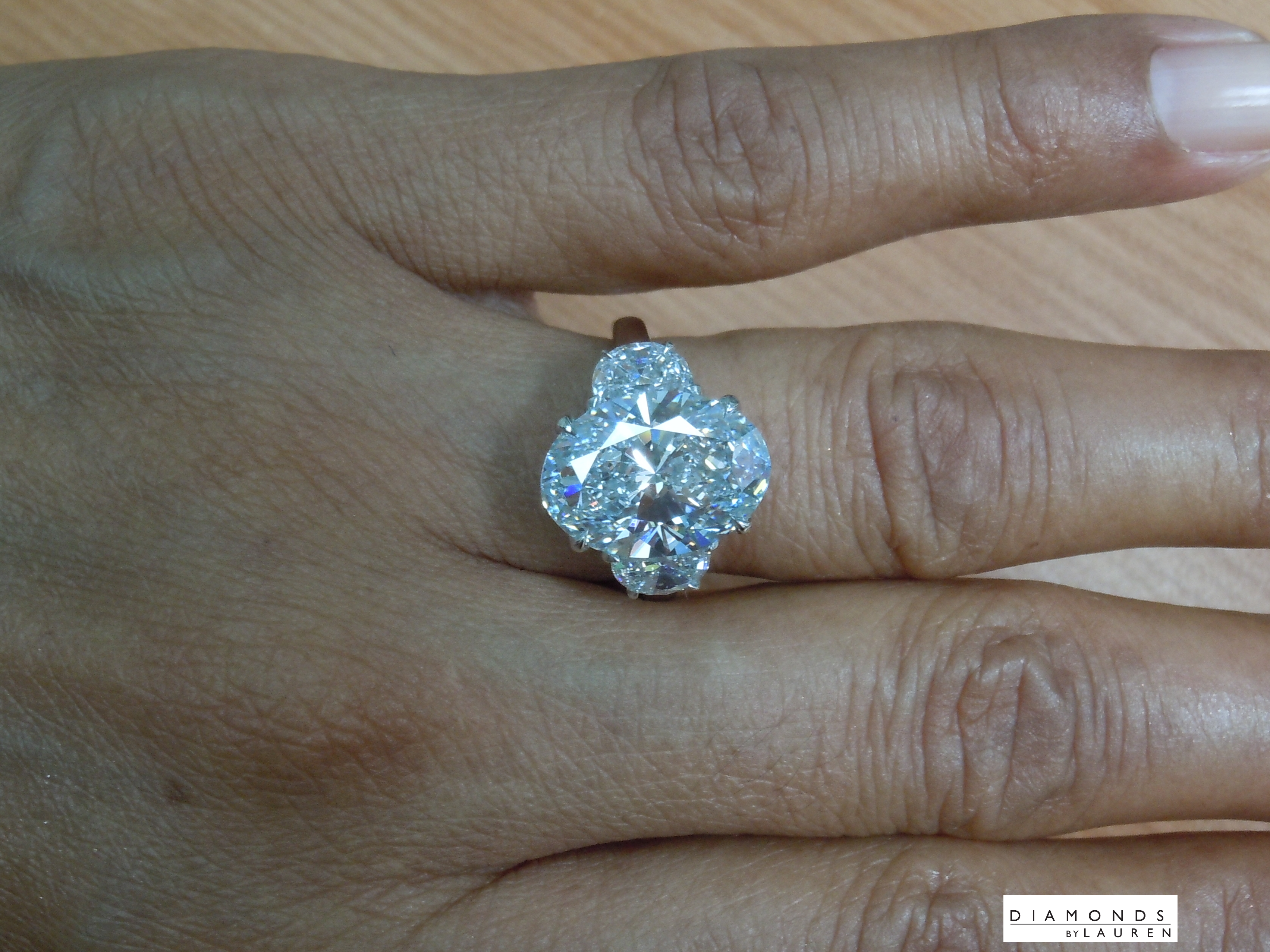 blue lab diamond ring