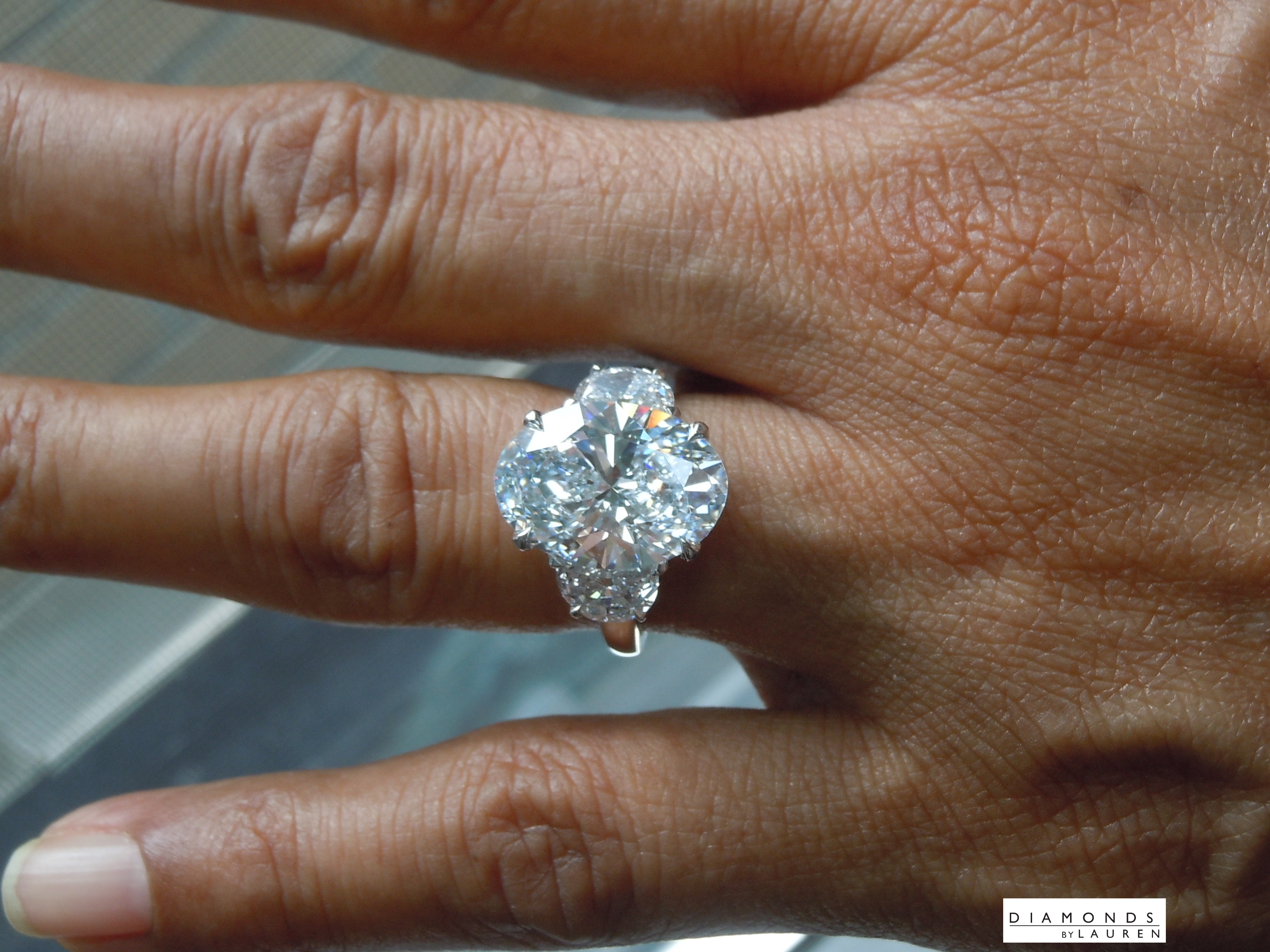 blue diamond ring