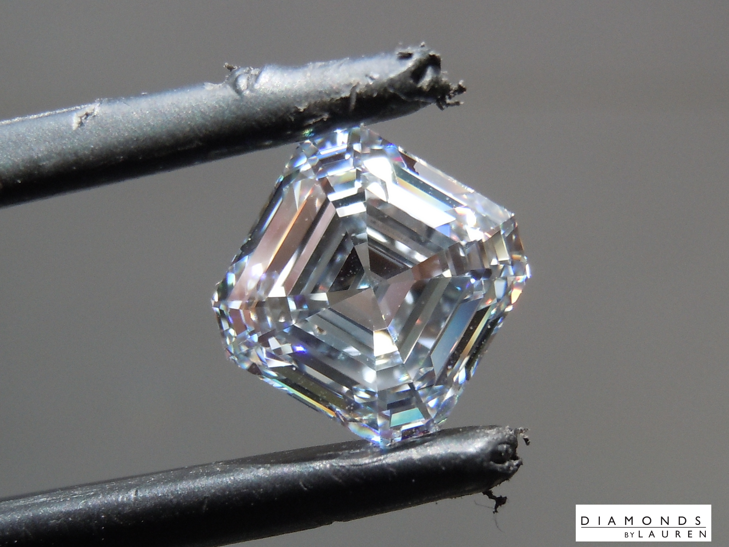SOLD.....2.64ct G VVS2 (Blue) Asscher Cut Lab Grown Diamond R10652