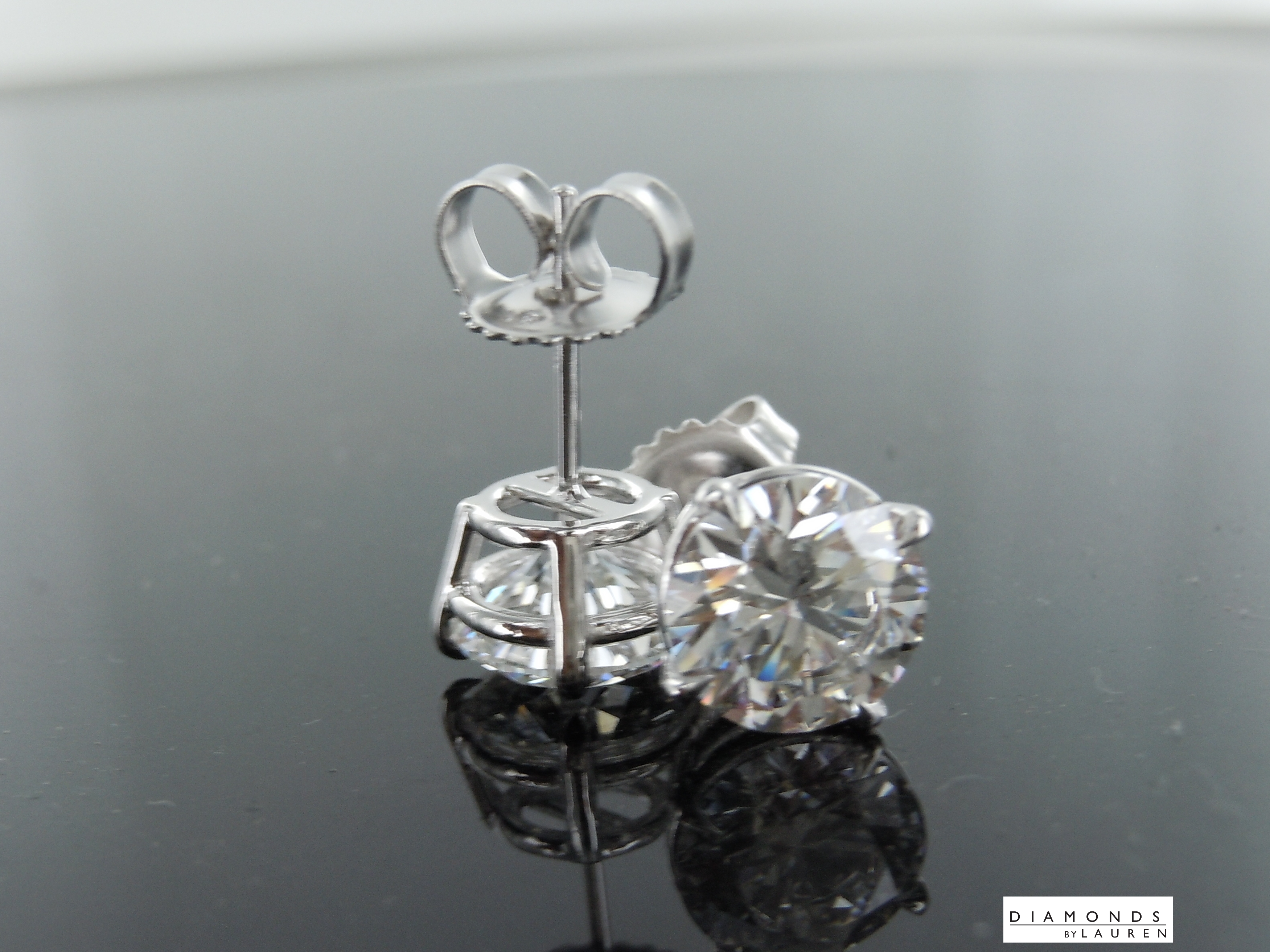 lab diamond earrings