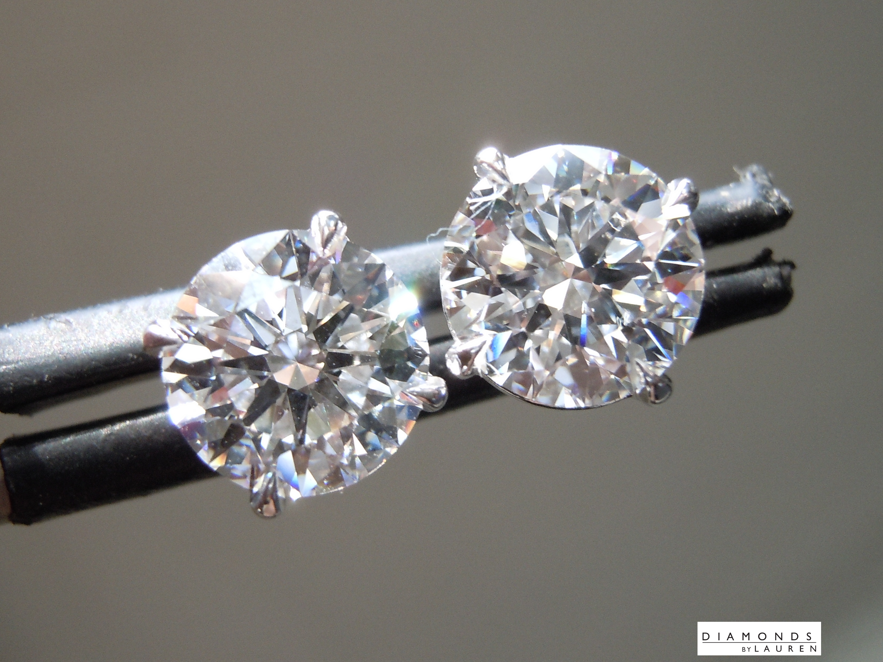 lab diamond earrings