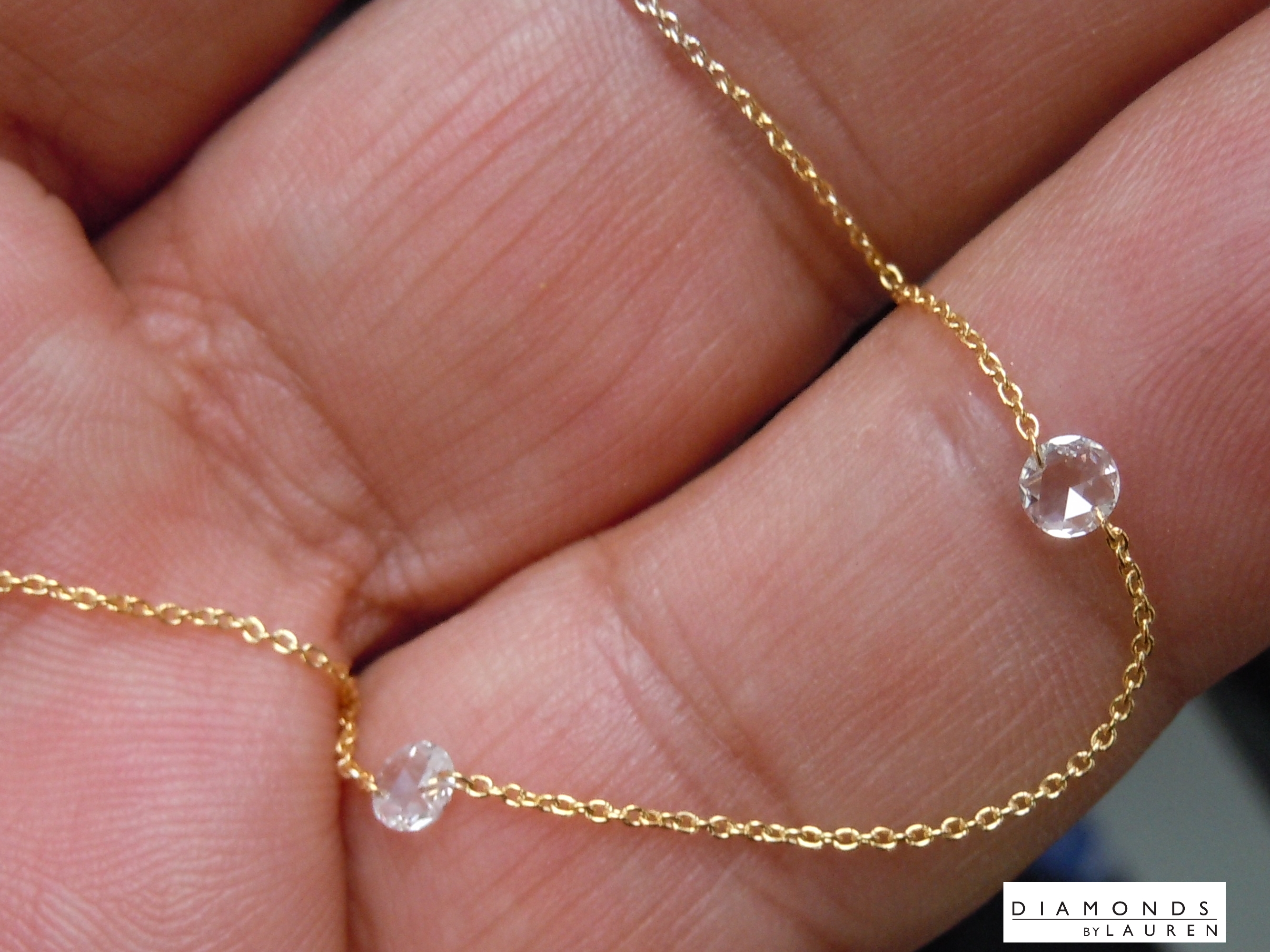 colorless diamond necklace