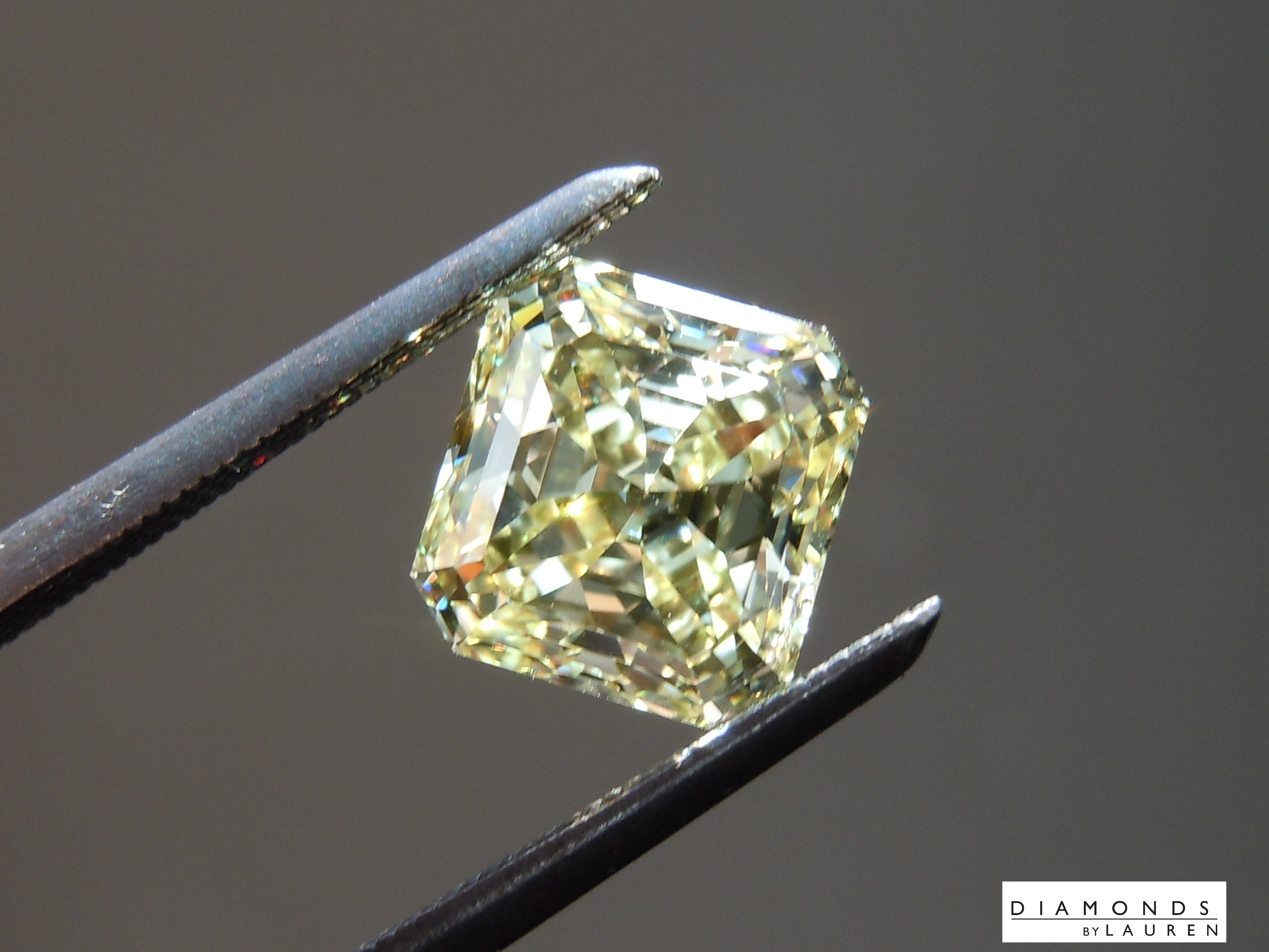 2.03ct Yellow VS1 Square Mixed Cut Lab Grown Diamond R10679