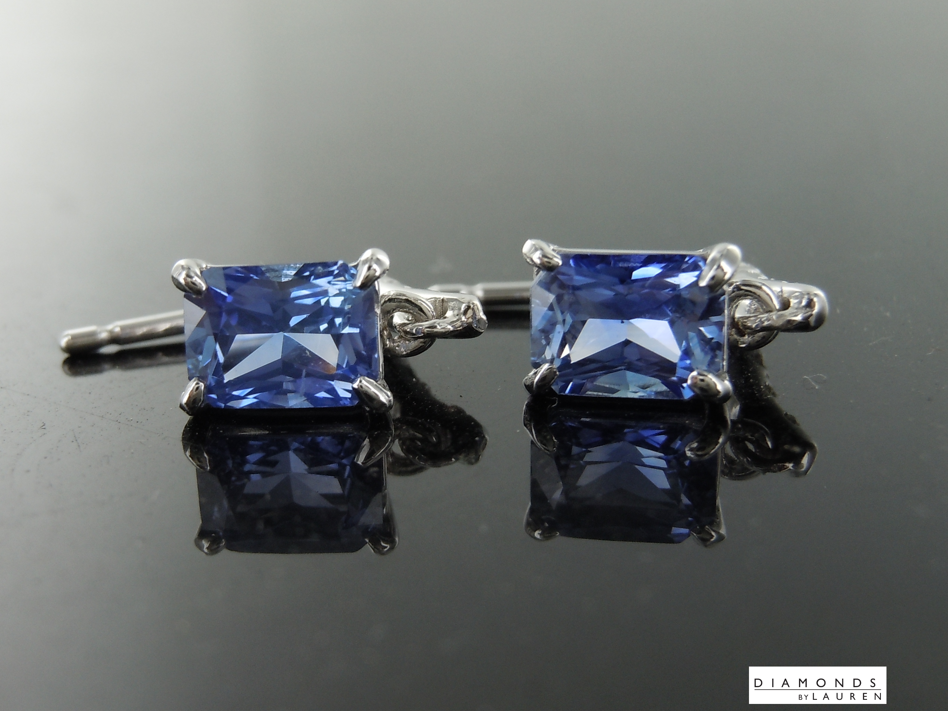 natural sapphire earrings