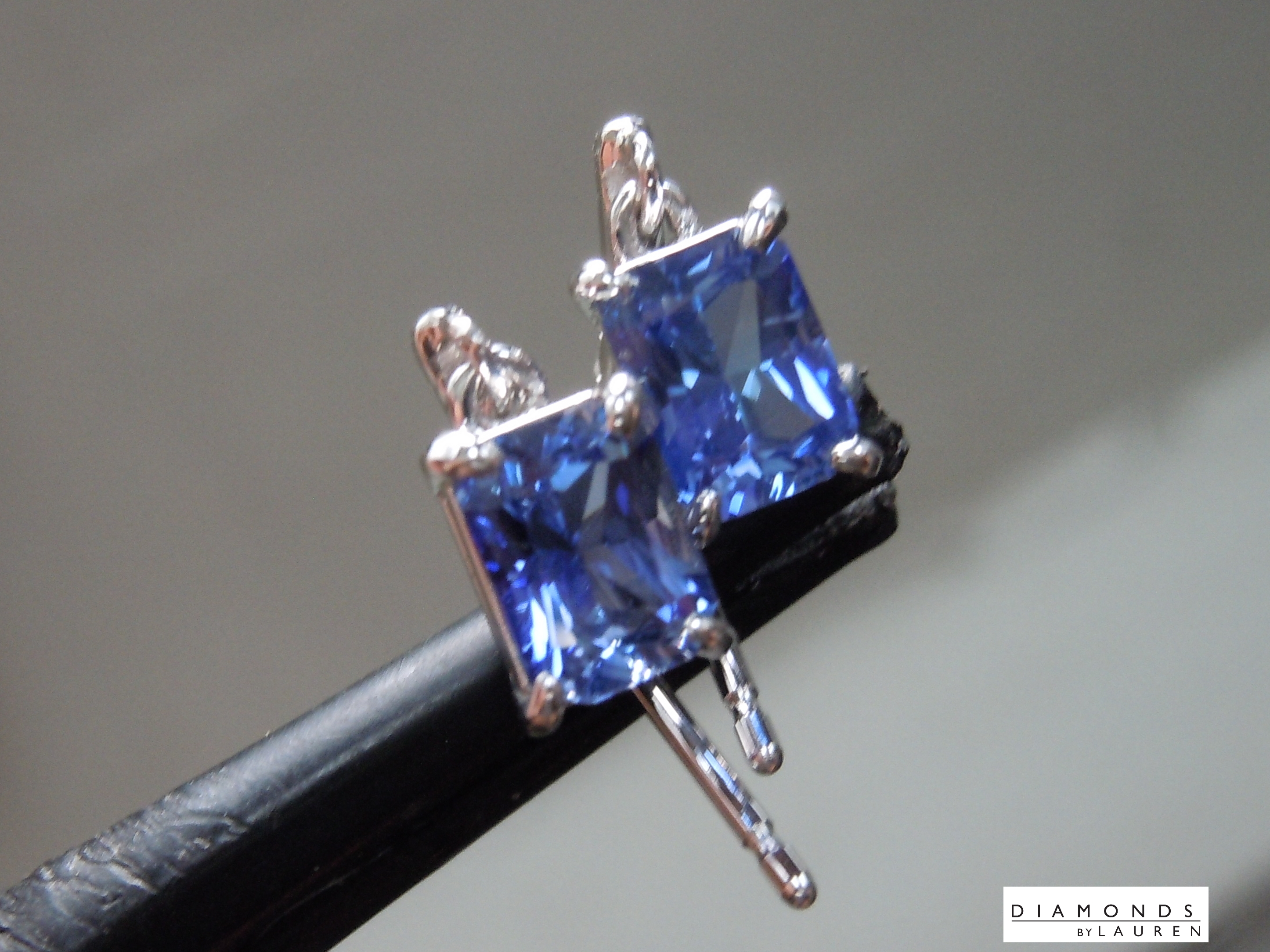 blue sapphire earrings