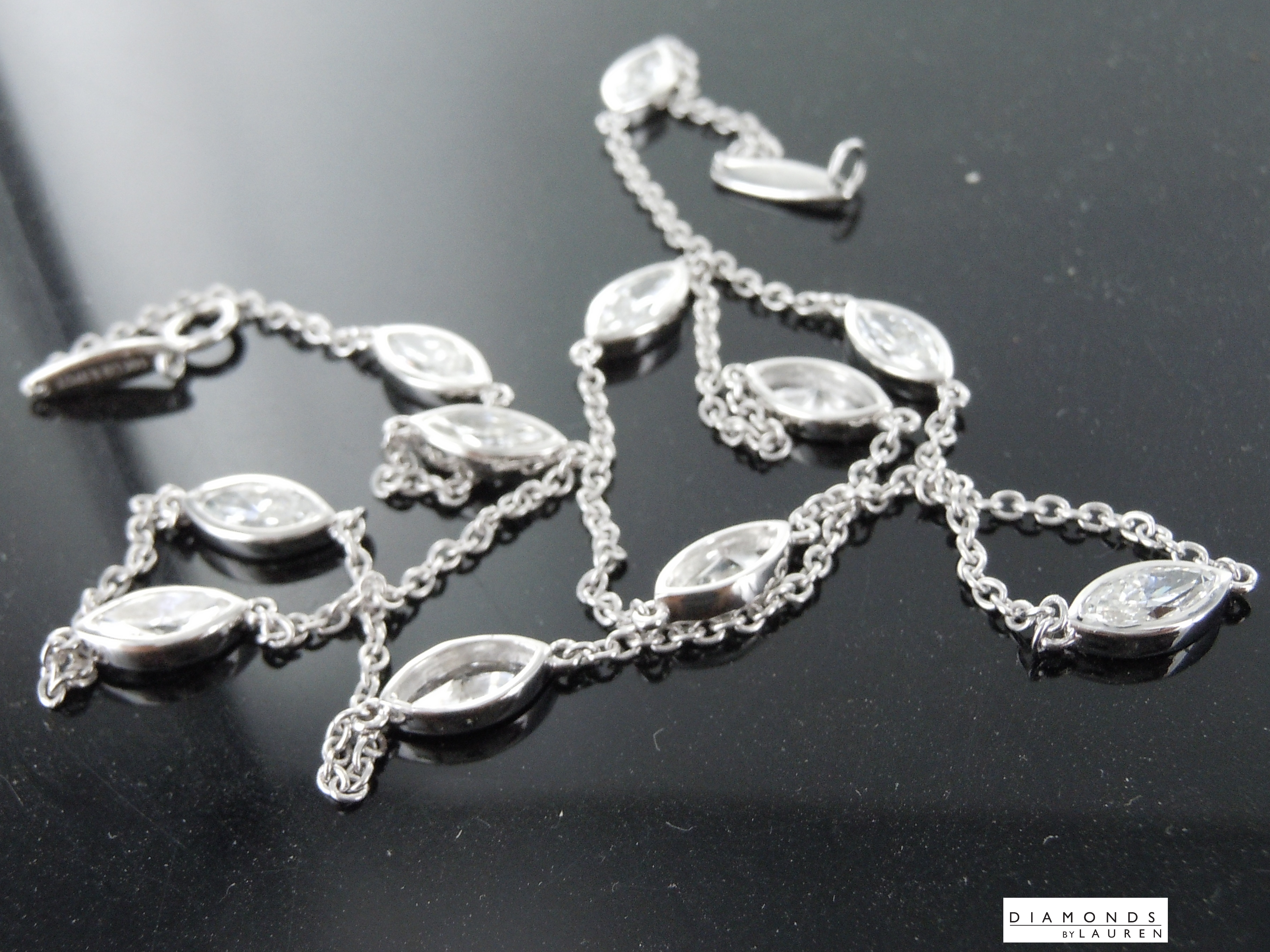 colorless diamond necklace