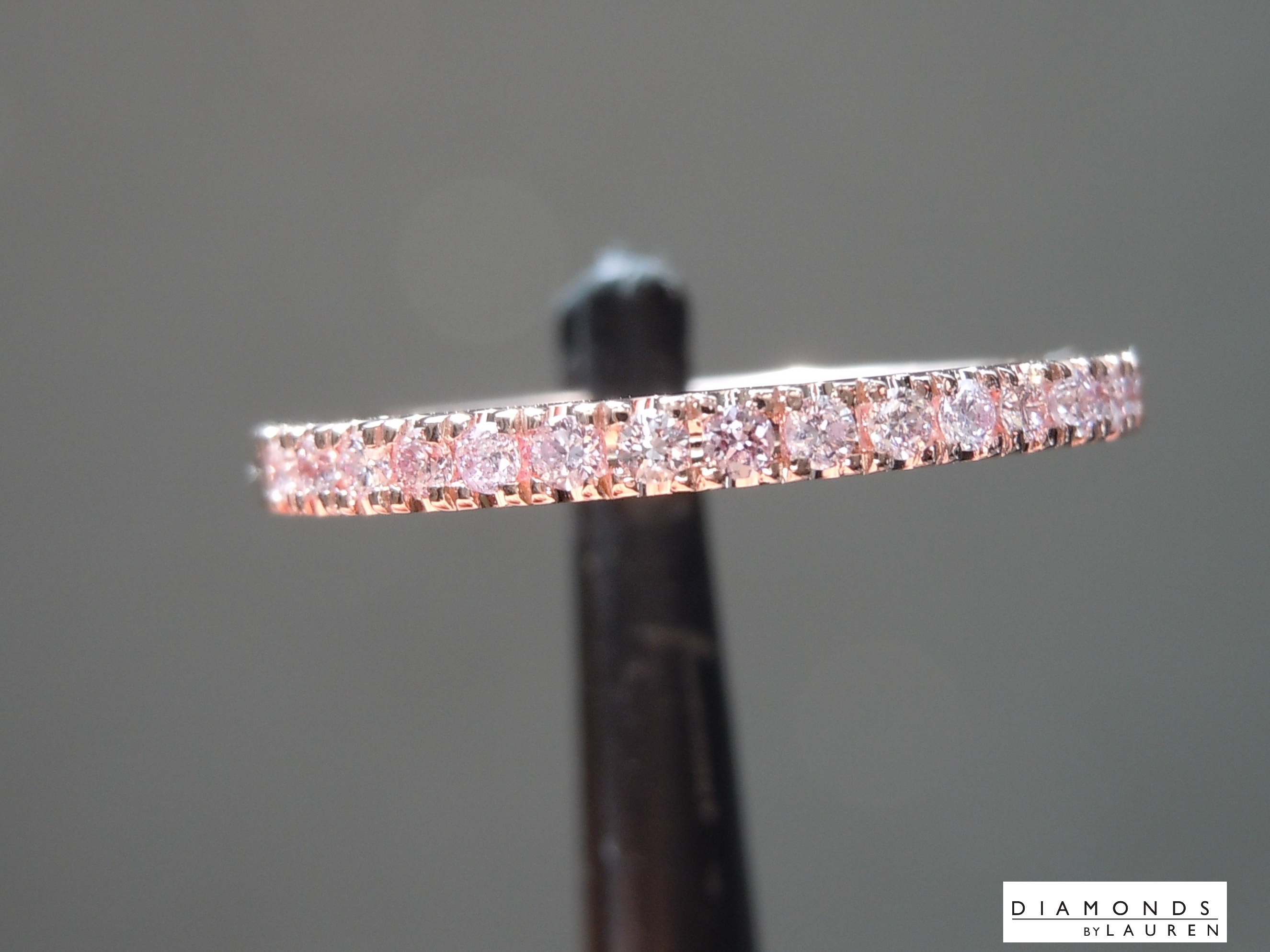 light pink diamond ring