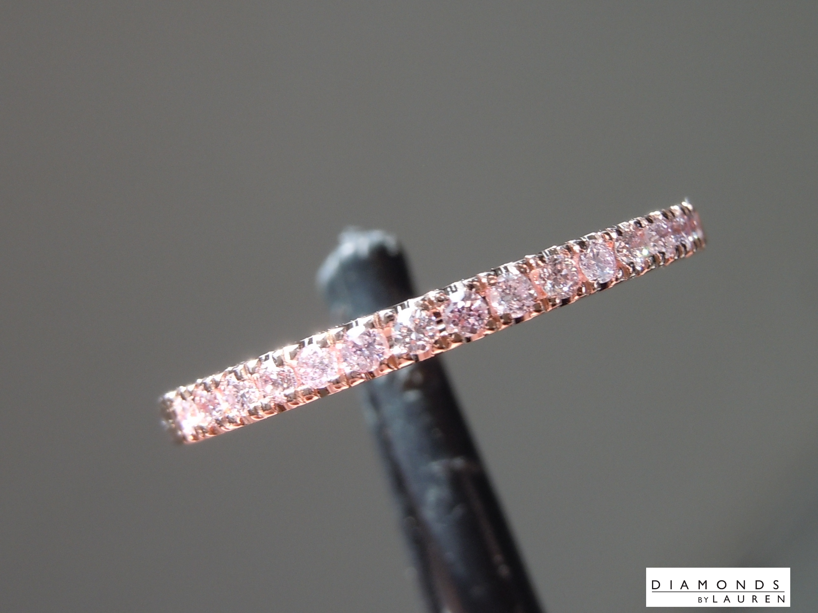natural pink diamond ring